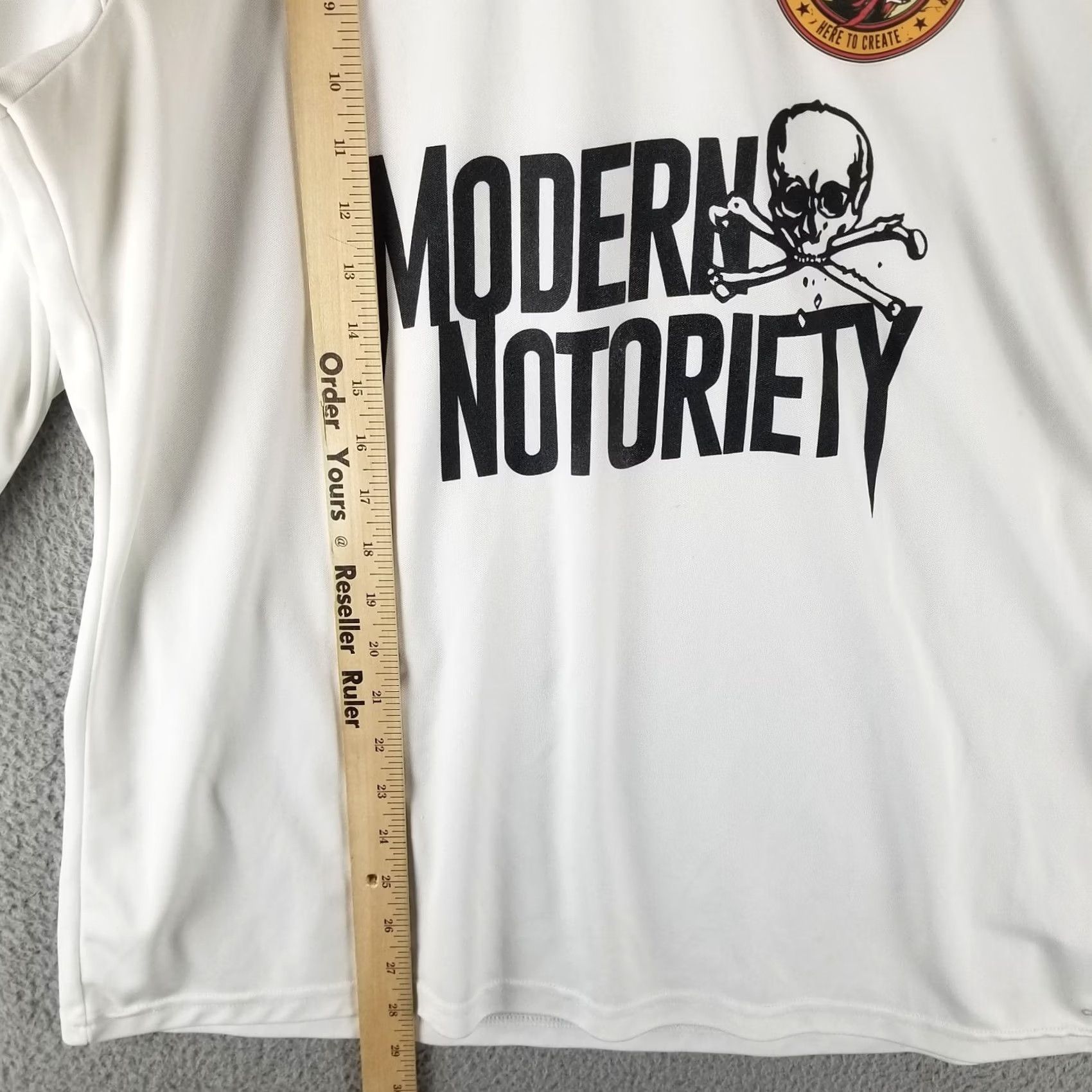 Adidas Adidas x Modern Notoriety Climalite Jersey Men XL White Soccer Long Sleeve Shirt Size US XL / EU 56 / 4 - 4 Thumbnail