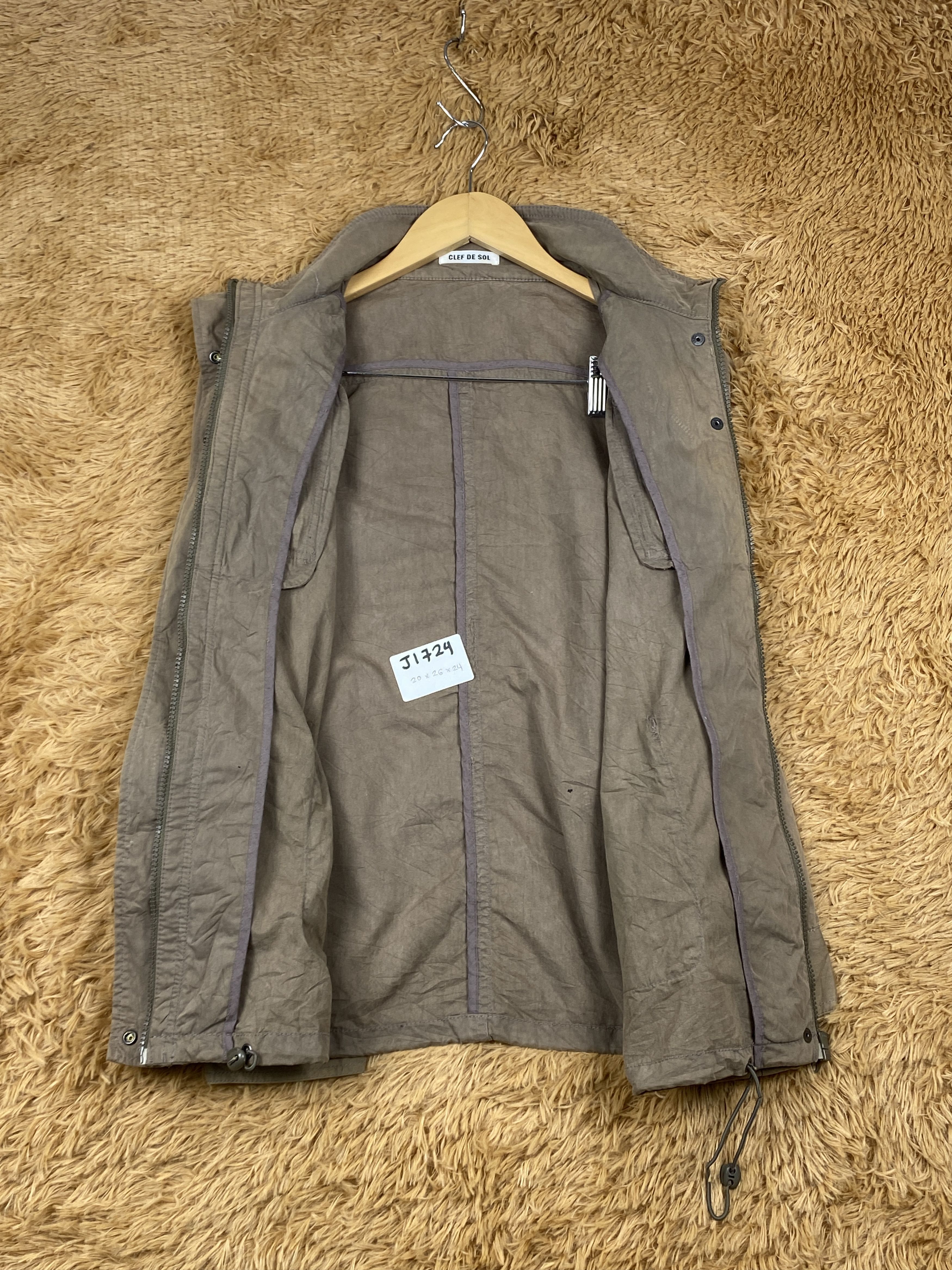 Vintage Vintage Clef De Sol Zip Up Utility Jacket J1724 Size US S / EU 44-46 / 1 - 6 Thumbnail