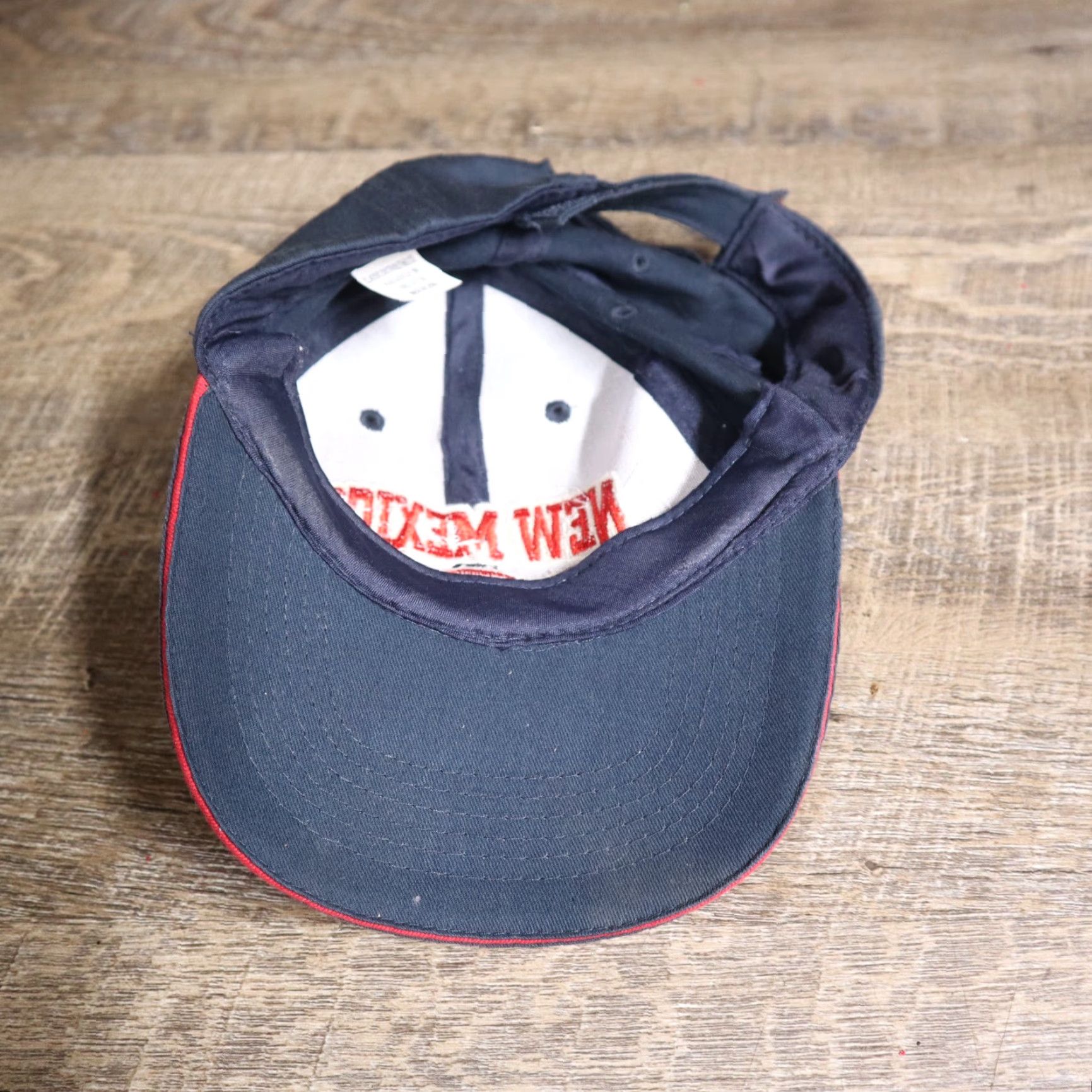 Vintage New Mexico Blue Gray Faded Hat Adult Adjustable Strapback Cap Size ONE SIZE - 6 Thumbnail