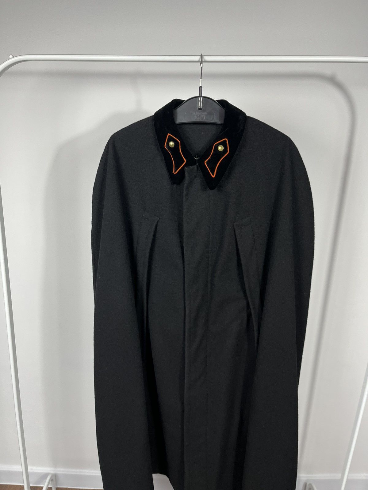 Other Vintage Military Army Wool Cape Cloak Black Coat Mens Size L Size US XL / EU 56 / 4 - 2 Thumbnail