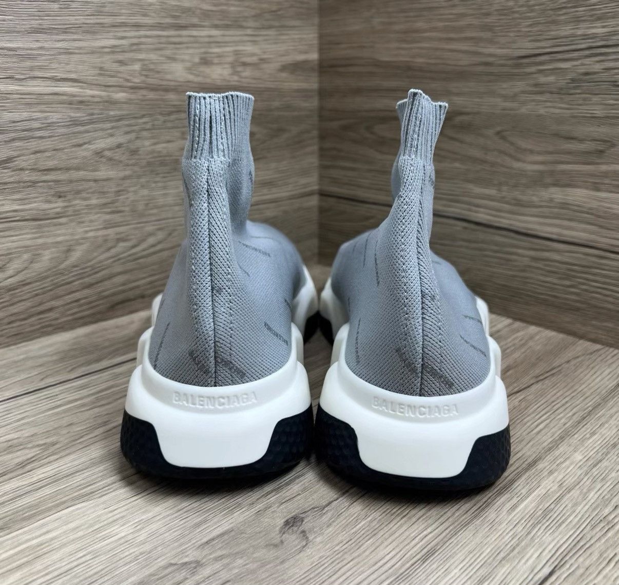 Balenciaga Balenciaga Speed Grey Knitted 3M Sock Sneakers J41 Size US 8 / EU 41 - 5 Thumbnail