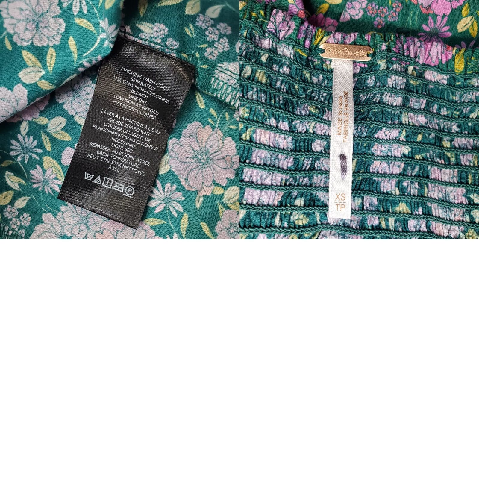 Free People Free People Layla Halter Tunic Top Womens XS Multicolor Floral Button-Front Sleeveless Halter Tunic Top Womens XS Floral Button Front Fashion Size XS / US 0-2 / IT 36-38 - 8 Thumbnail