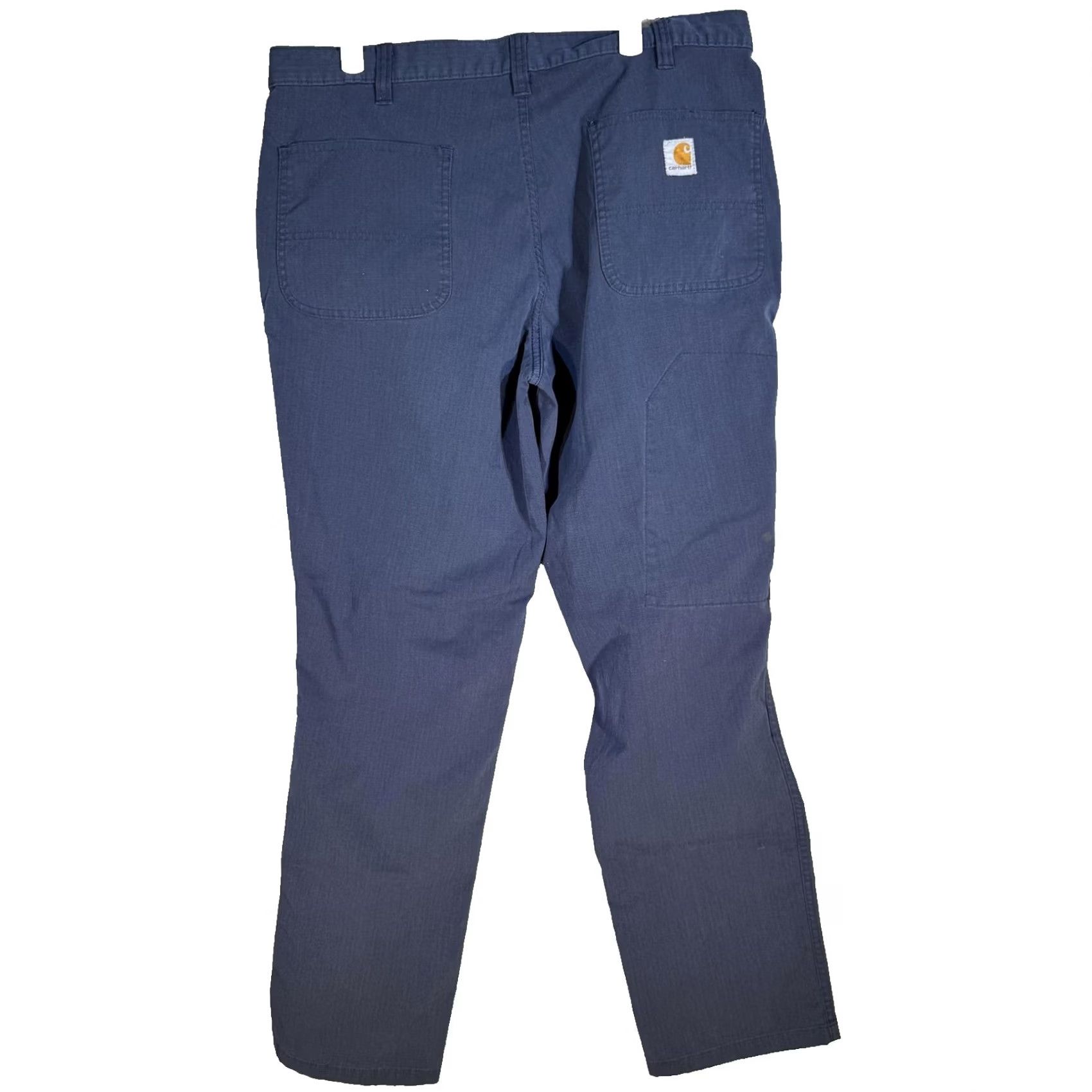 Carhartt Carhartt Pants Mens 36x32 Navy Relaxed Fit Ripstop Workwear Zip Fly Utility Pants Mens Regular Blue 36x32 Carhartt 74533-20 Size US 36 / EU 52 - 2 Thumbnail