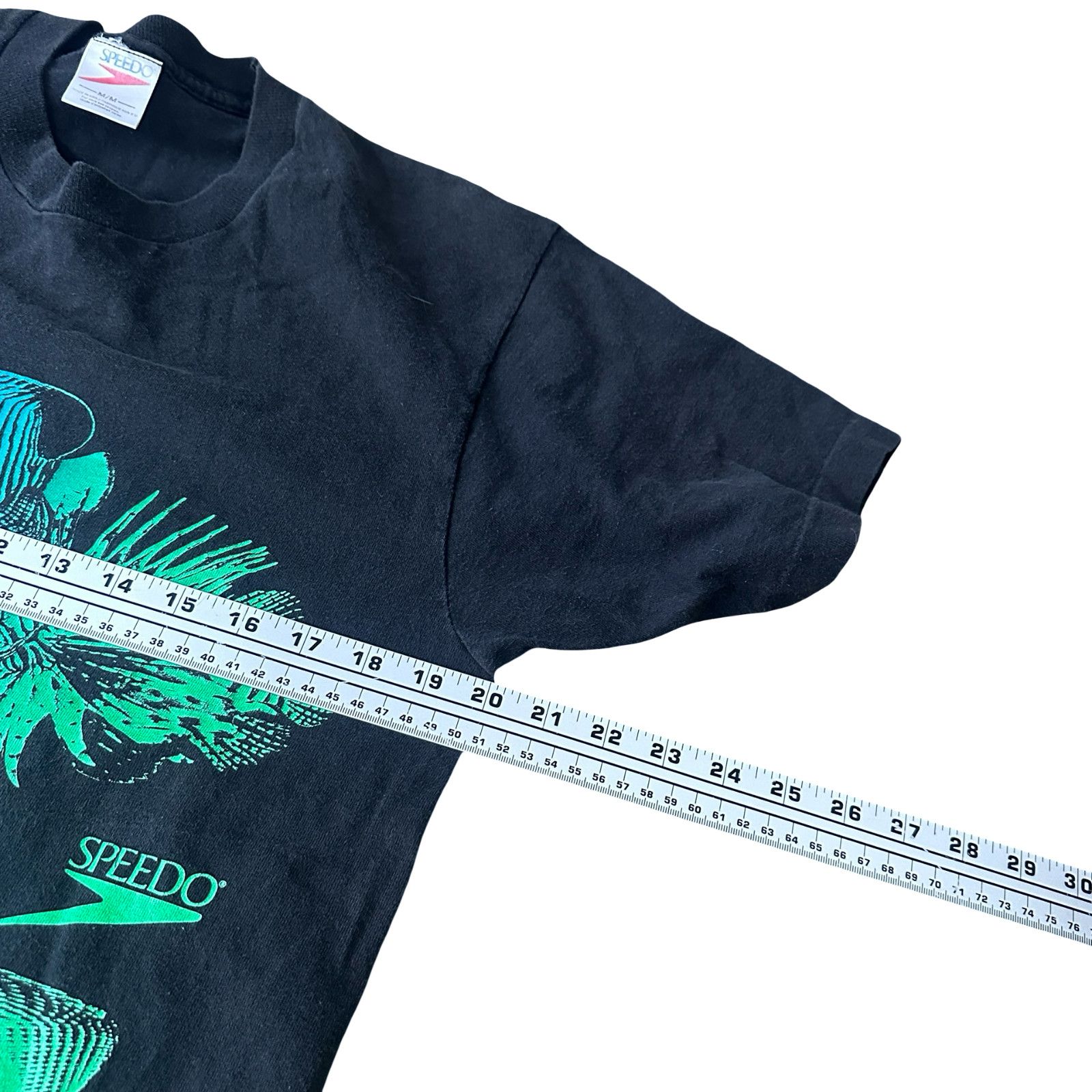Speedo Vintage Speedo T-Shirt Neon Tropical Fish Men’s M Black USA Size US M / EU 48-50 / 2 - 7 Thumbnail