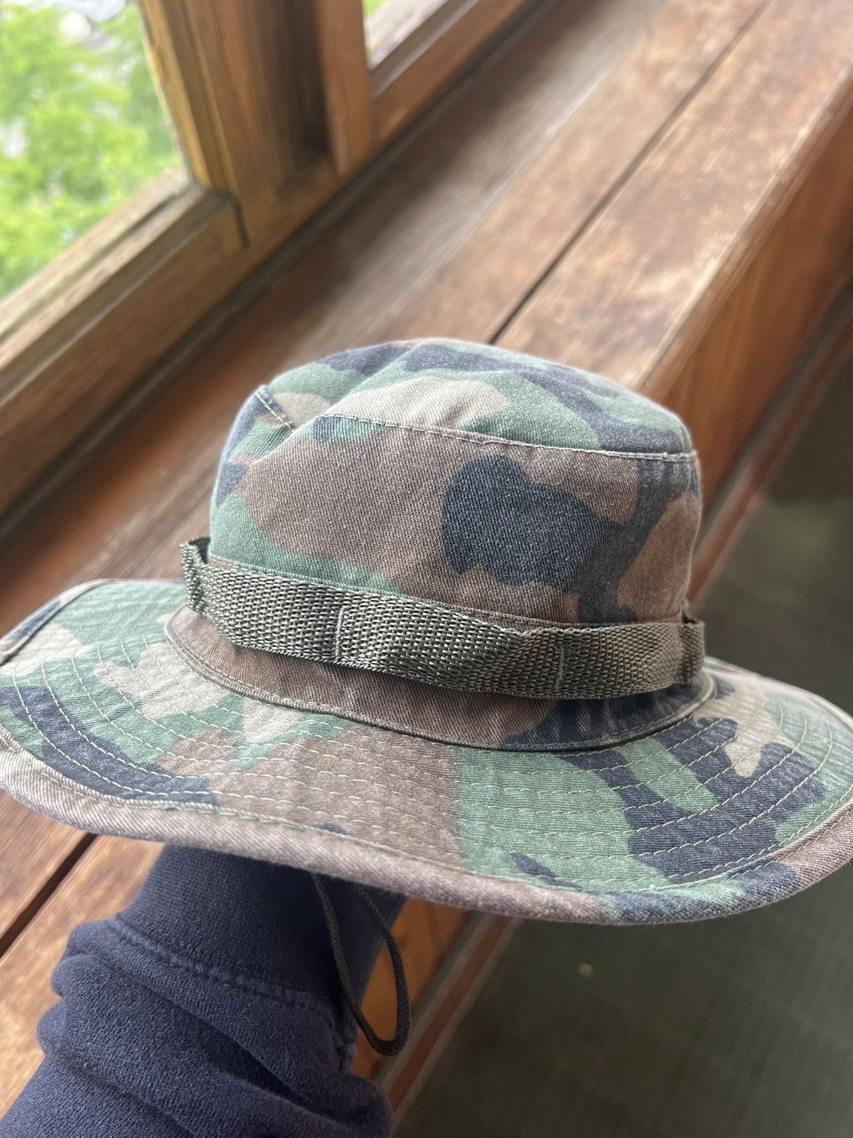 Vintage Vintage German Military Distressed Mil Tec Panama Hat Y2K Size ONE SIZE - 4 Thumbnail