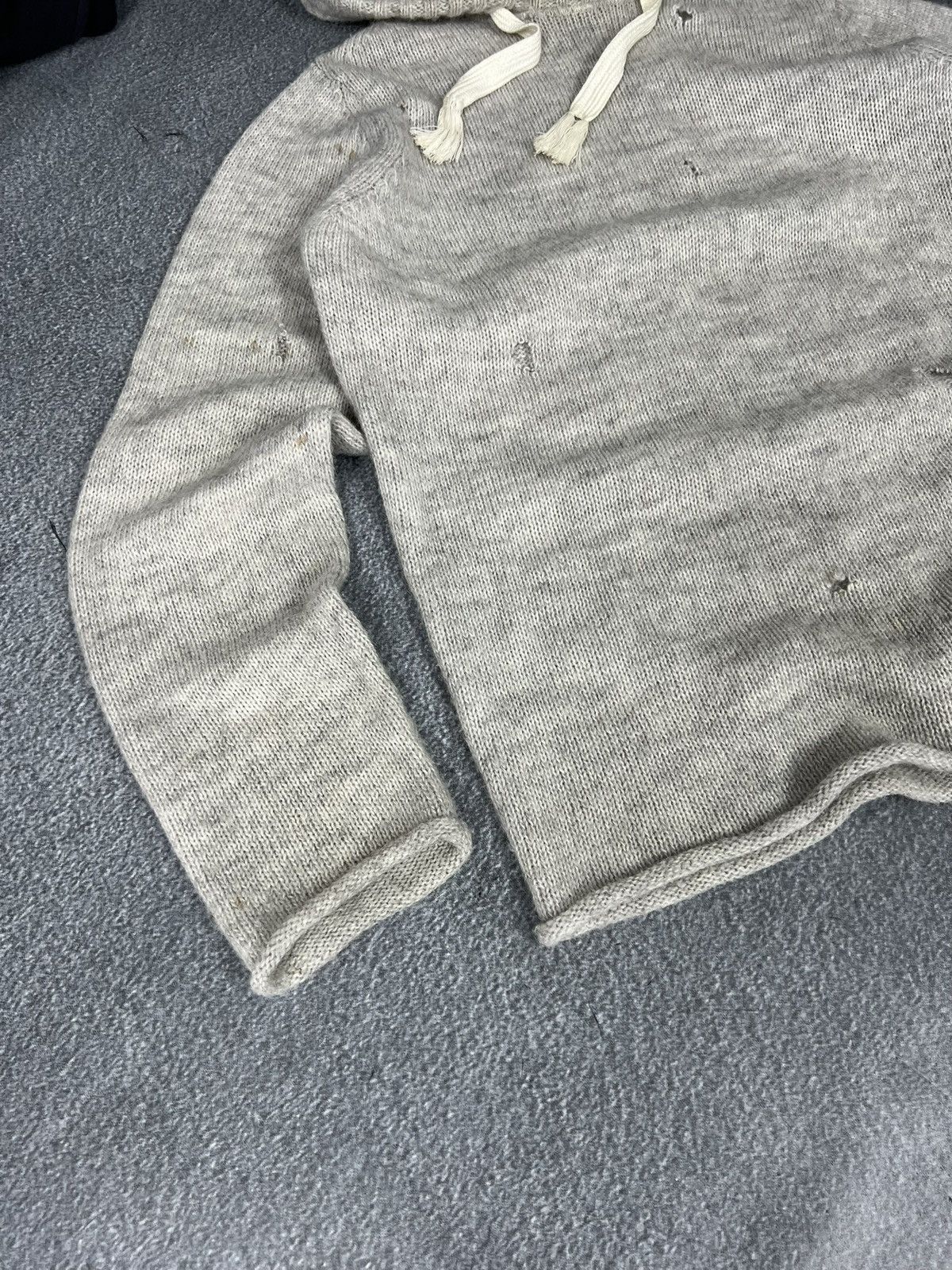 Diesel Vintage Diesel Knit Acryl Wool Distressed Hoodie Grunge Size US M / EU 48-50 / 2 - 4 Thumbnail