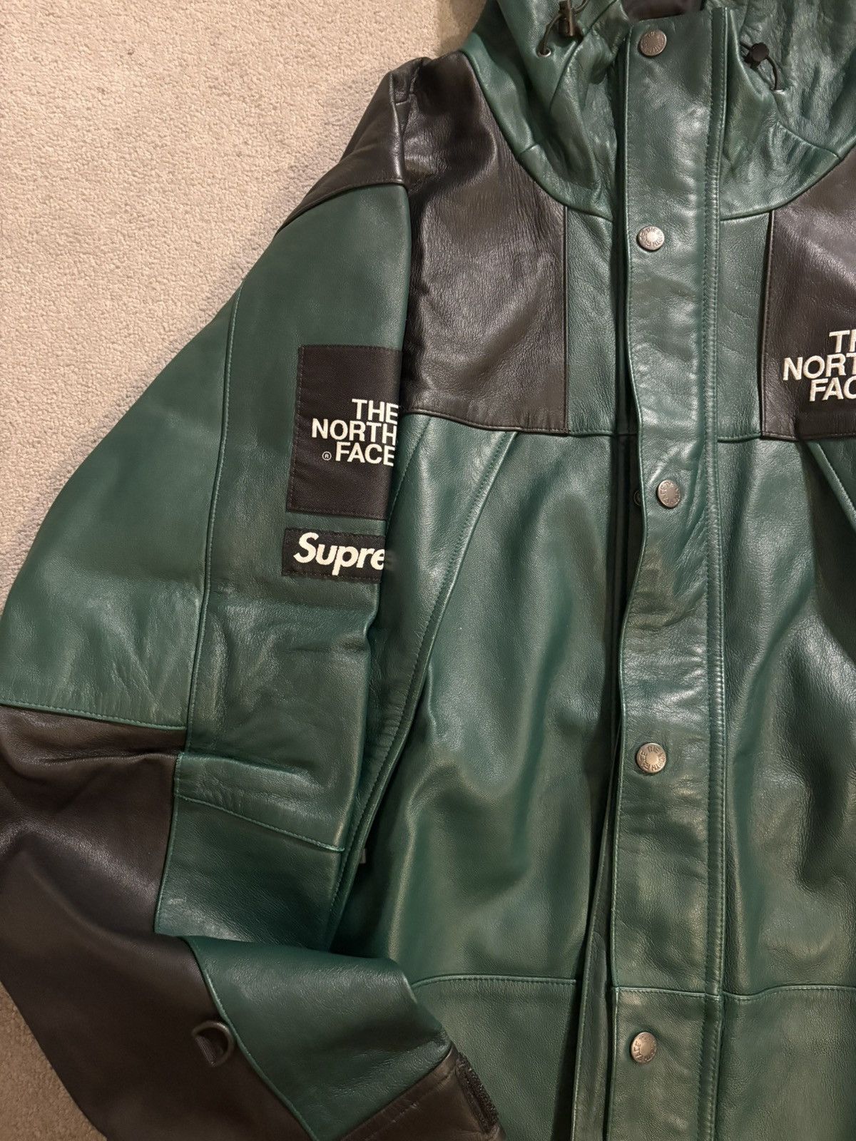 Supreme × The North Face Supreme x NorthFace Leather Mountain Parka Size US M / EU 48-50 / 2 - 2 Thumbnail