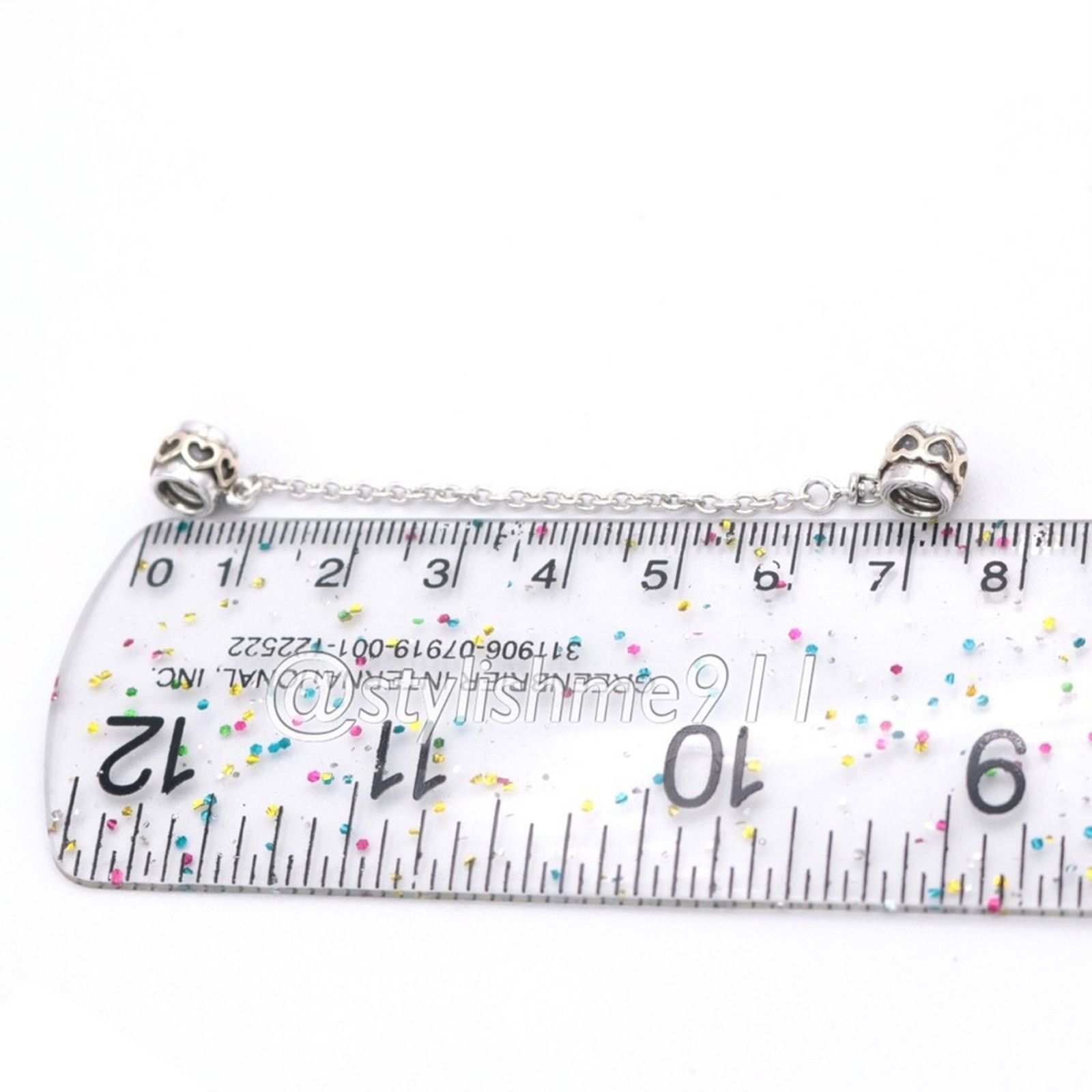 pandora Authentic PANDORA Two Tone Heart Safety Chain - 790307-05 Size ONE SIZE - 13 Thumbnail