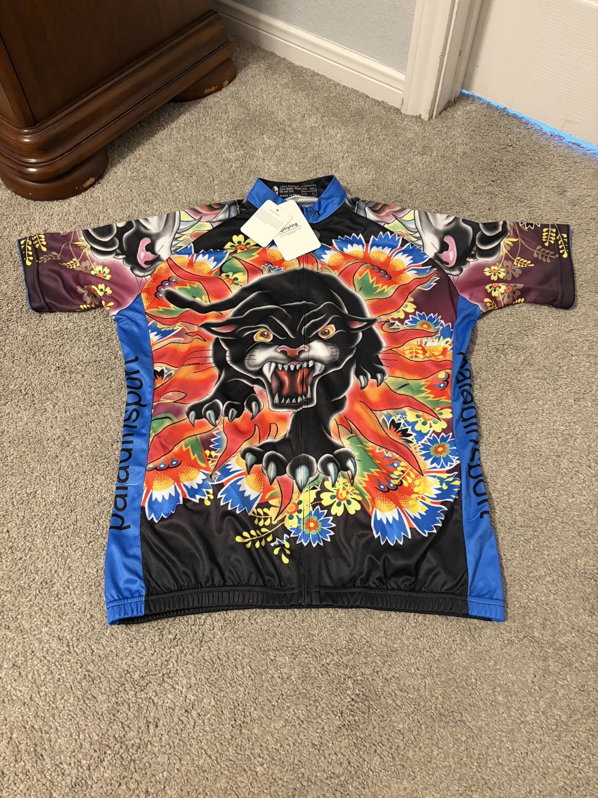Other Paladin Cycling Jersey Womens 3XL Panther Floral Graphic Size 3XL / US 20-22 - 1 Thumbnail