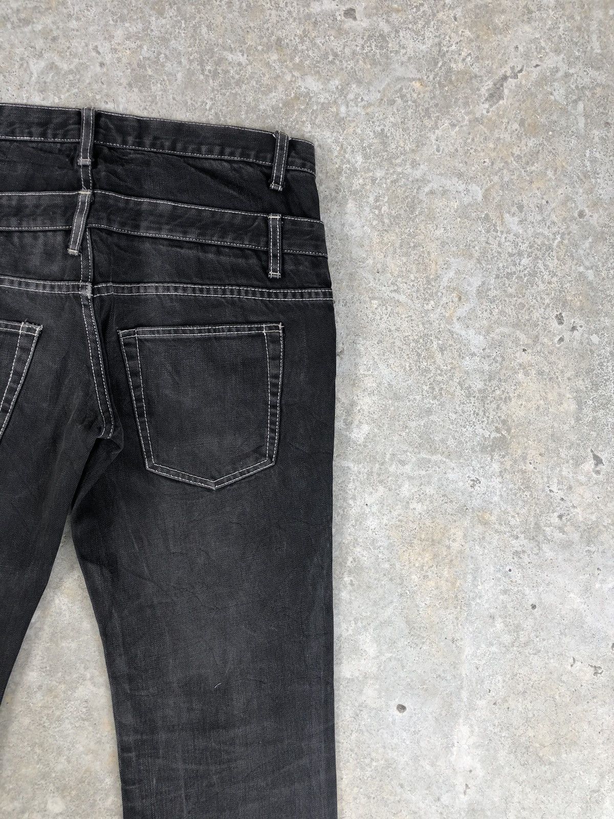 Japanese Brand Japanese Herritage Double Waist White Stitch Distressed Size US 32 / EU 48 - 10 Thumbnail