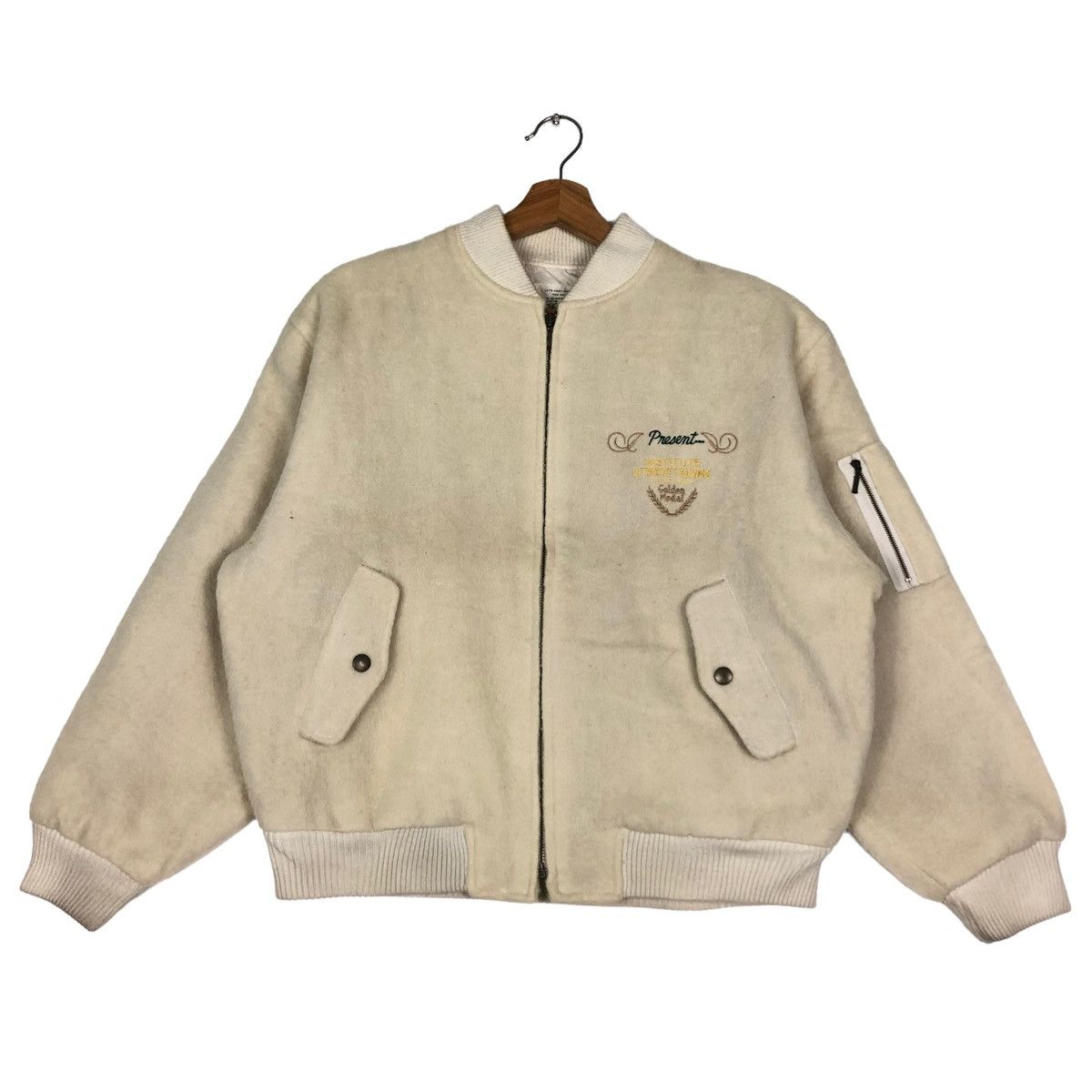 Hysteric Glamour 🔥VTG WOOL BOMBER JACKET JULIEDA JAPAN MADE BIG LOGO Size US S / EU 44-46 / 1 - 1 Thumbnail