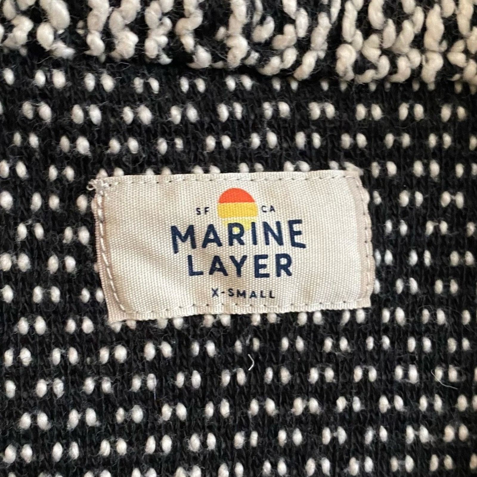 Marine Layer Marine Layer Women’s Birdseye Cardigan XS EUC Size XS / US 0-2 / IT 36-38 - 3 Thumbnail