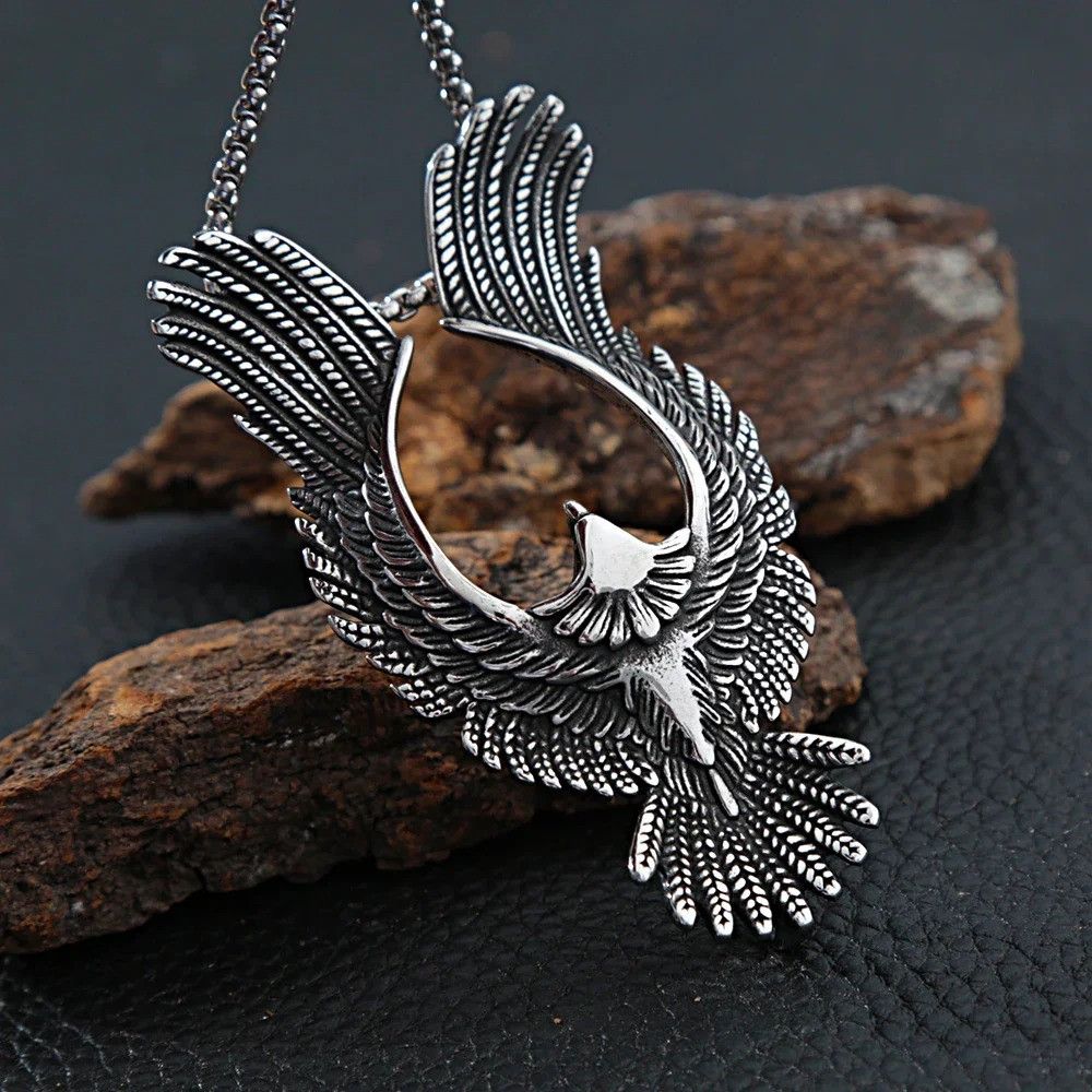 Other Vintage Stainless Steel Eagle Pendant Necklace Size ONE SIZE - 1 Thumbnail