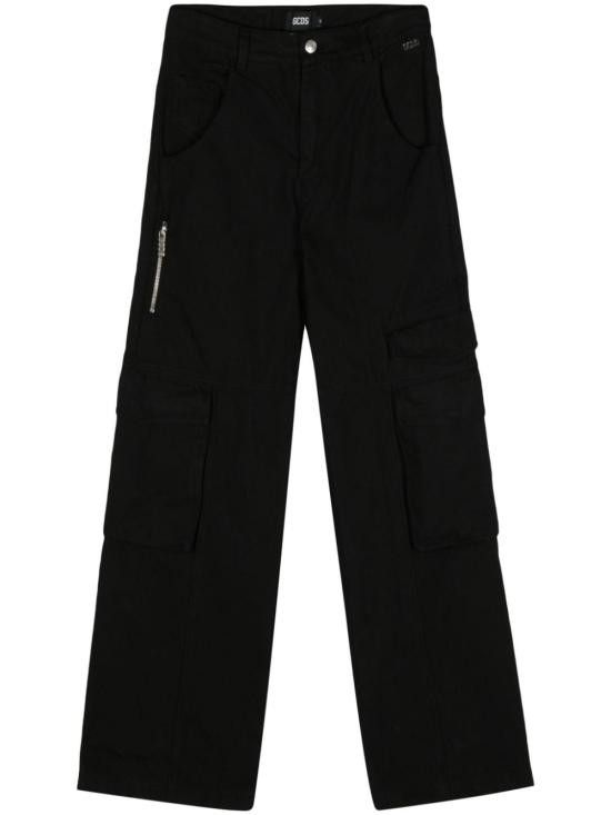 GCDS GCDS Men Straight Pants A1OM2911TD3 99 Black Size US 42 / EU 58 - 1 Thumbnail