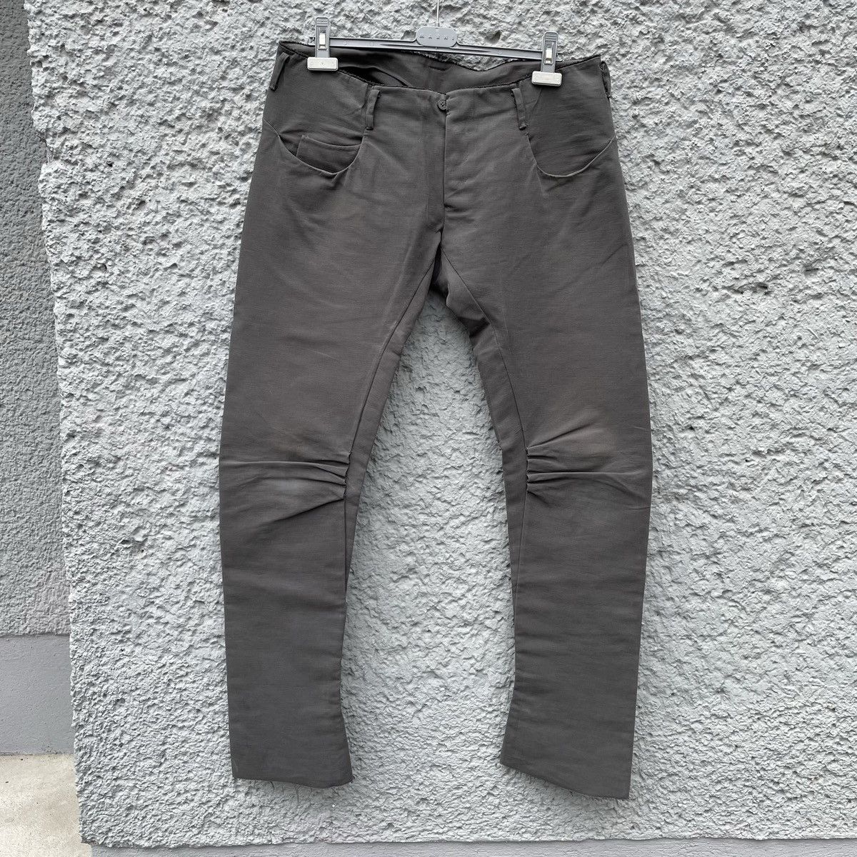 image of Ma+ Maurizio AMadei Grey C-Shaped Trousers Pants, Men's (Size 36)