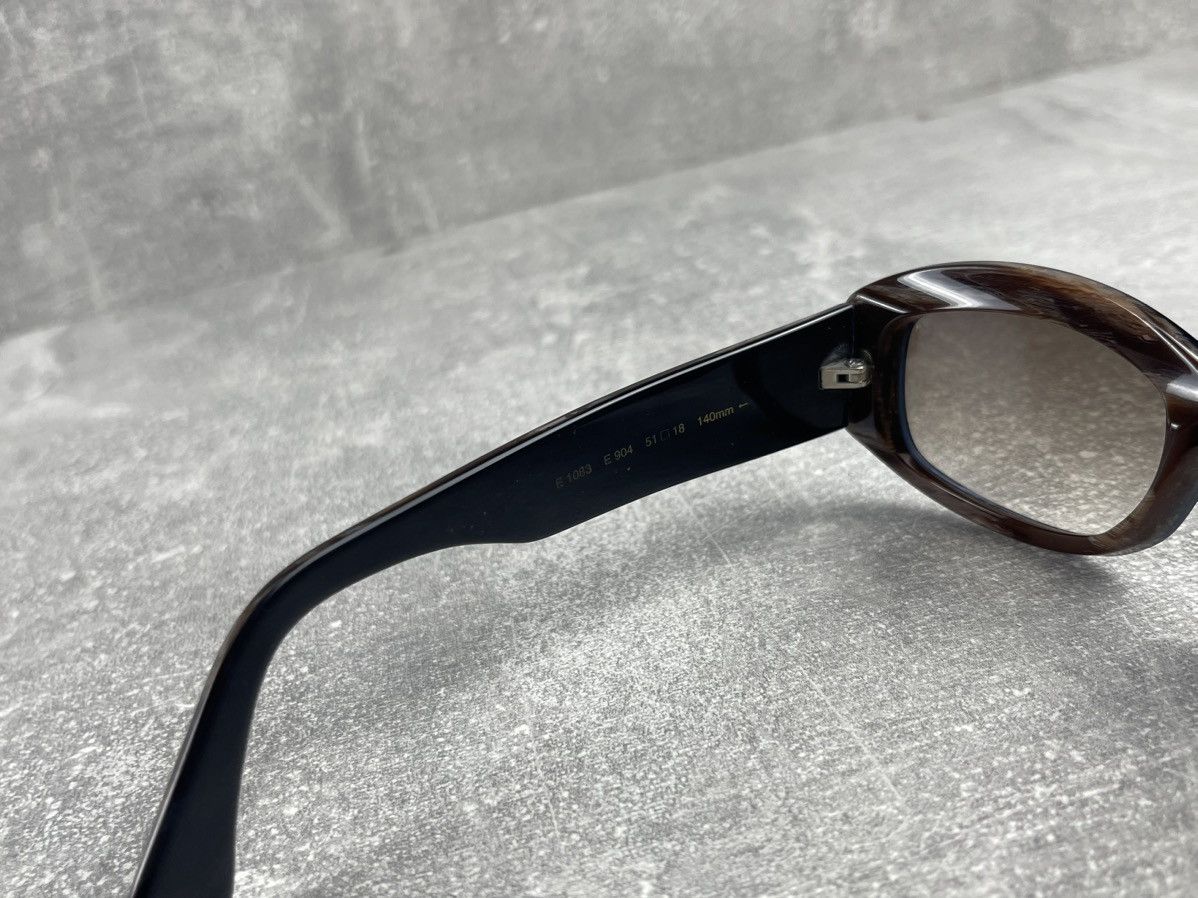 Escada Escada 00s Oval Acetate Sunglasses Brown Tortoise Hand Made Size ONE SIZE - 5 Thumbnail