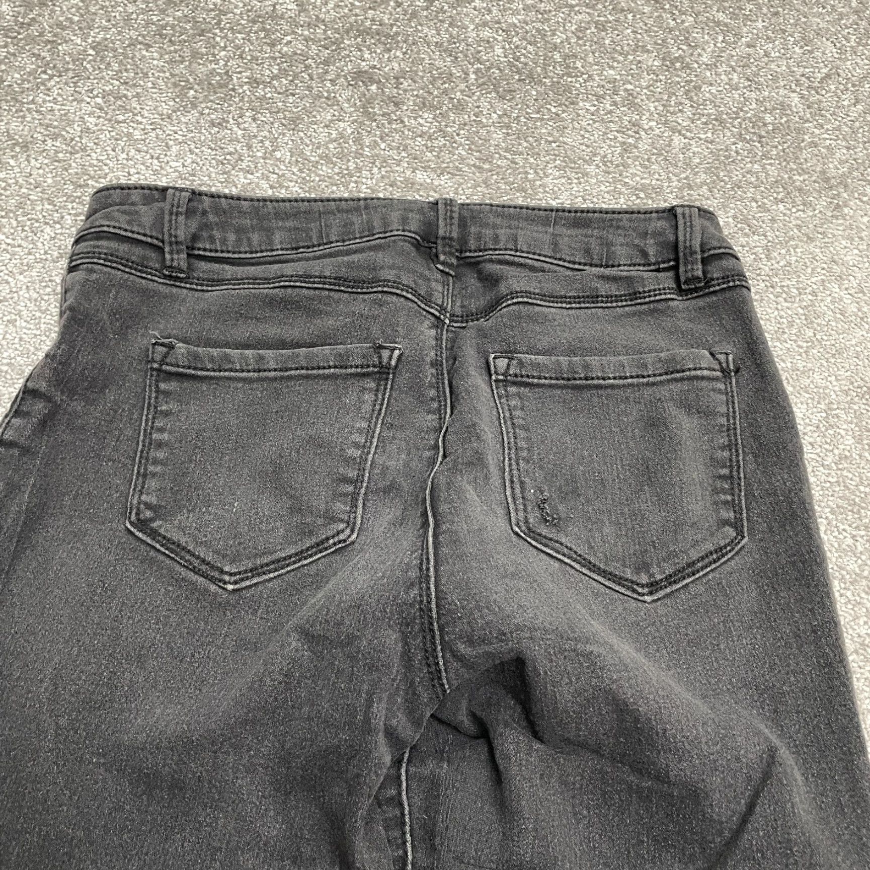 Denime D. Jeans Jeans Skinny Denim Black 6 Womens Mid Rise 27.5 Inseam 28x27.5 Pocket 5-Pocket Design Stretch Denim Size 28" / US 6 / IT 42 - 3 Thumbnail