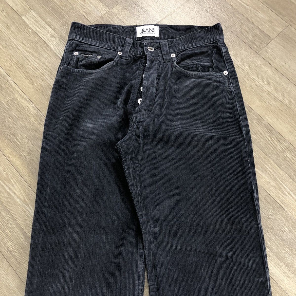 Dolce & Gabbana × Vintage Vintage Dolce & Gabbana Luxury Corduroy Wide Pants Size US 27 - 2 Thumbnail