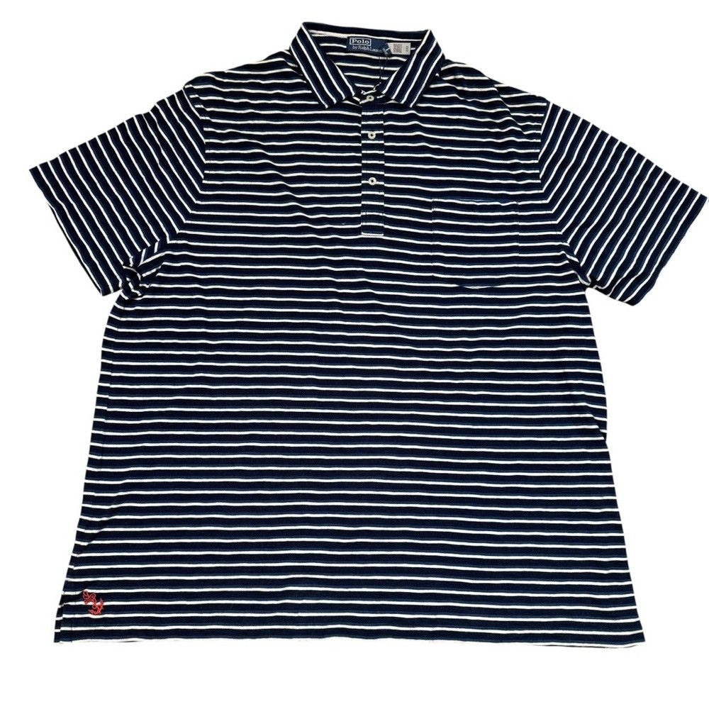 Polo Ralph Lauren NWT New $148 Polo Ralph Lauren Striped Jersey Polo Cotton S Size US XXL / EU 58 / 5 - 3 Thumbnail