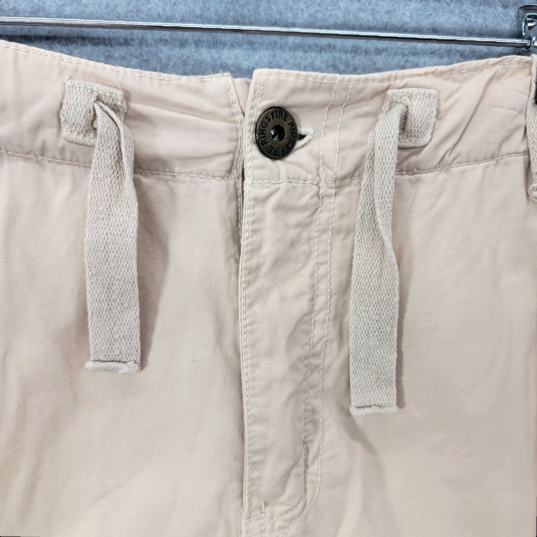 Ring Of Fire Ring Of Fire Khaki Cargo Shorts 32 Beige Mens Baggy Y2K Vintage Style Casual Shorts Size US 32 / EU 48 - 3 Thumbnail