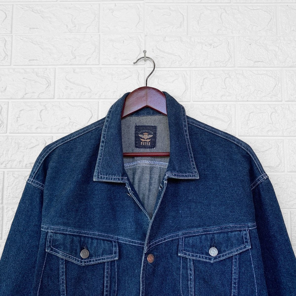 Japanese Brand FITTZ SATISFACTION JAPAN DENIM CHORE JACKET Size US XL / EU 56 / 4 - 7 Thumbnail