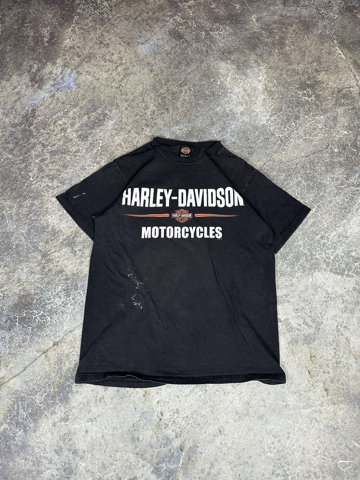 Harley Davidson × Vintage Vintage Thrashed Harley Davidson Tee Size US L / EU 52-54 / 3 - 1 Thumbnail