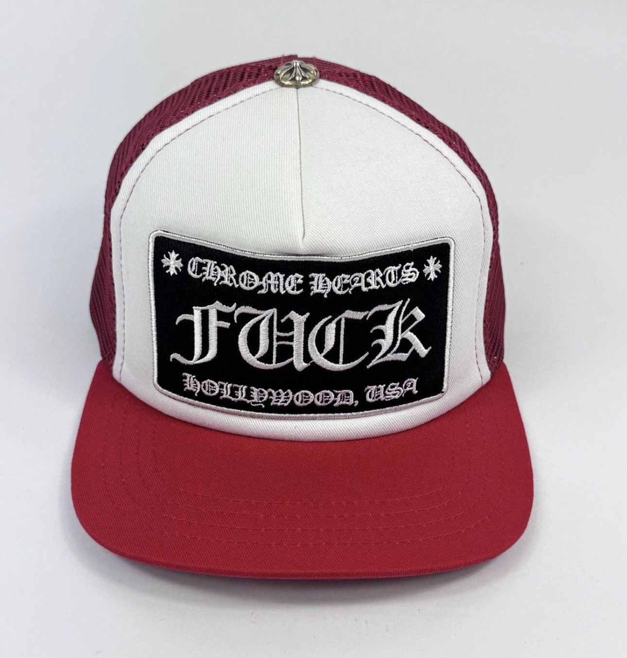 Chrome Hearts F*** LOGO RED TRUCKER CAP ‼️RARE‼️ Size ONE SIZE - 1 Thumbnail