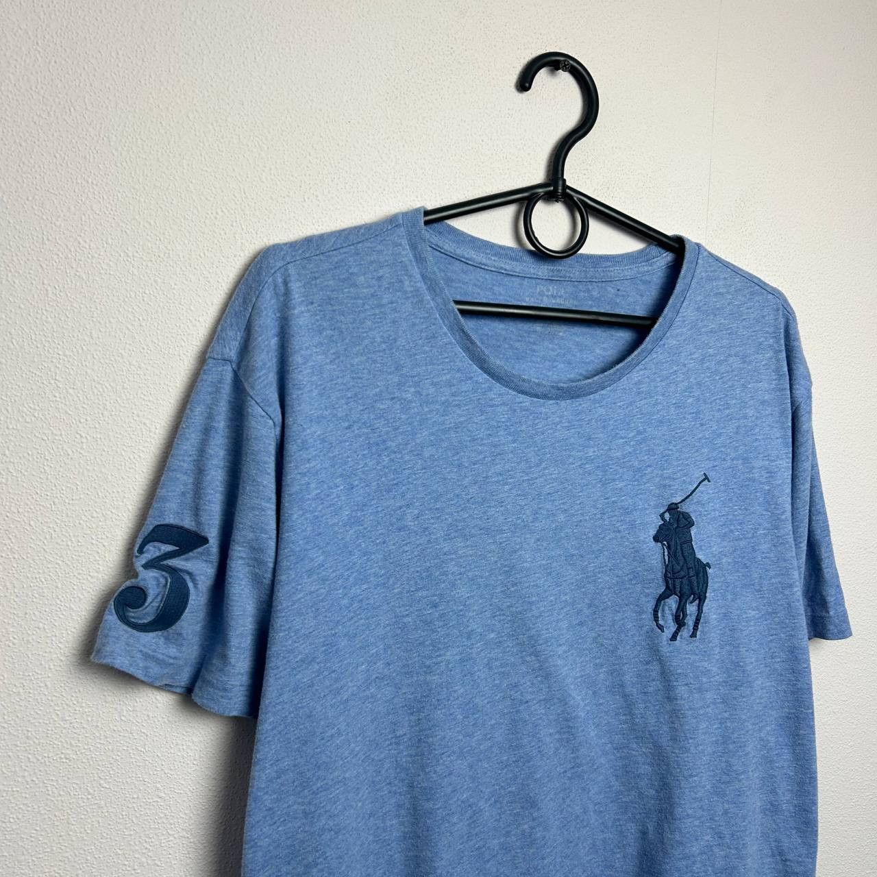 Polo Ralph Lauren Mens Polo Ralph Lauren big pony number 3 logo tee Size US L / EU 52-54 / 3 - 2 Thumbnail