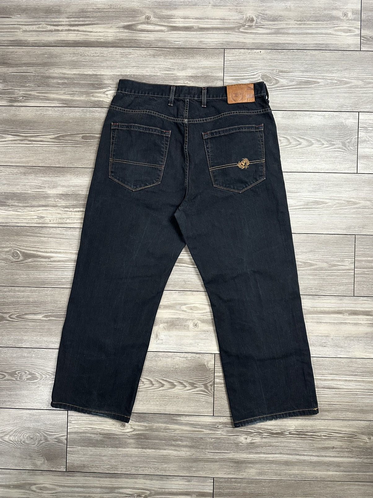 JNCO × Phat Farm × Vintage Crazy Vintage Y2K Phat Farm Baggy Jeans Size US 37 - 2 Thumbnail