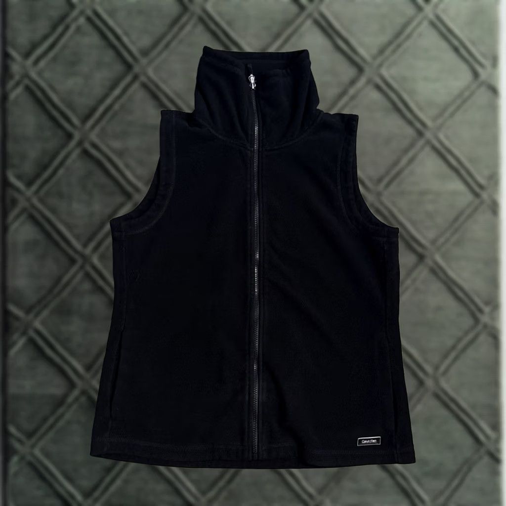 Calvin Klein Calvin Klein Performance fleece vest Full Zip pockets Black L Women Size L / US 10 / IT 46 - 1 Thumbnail