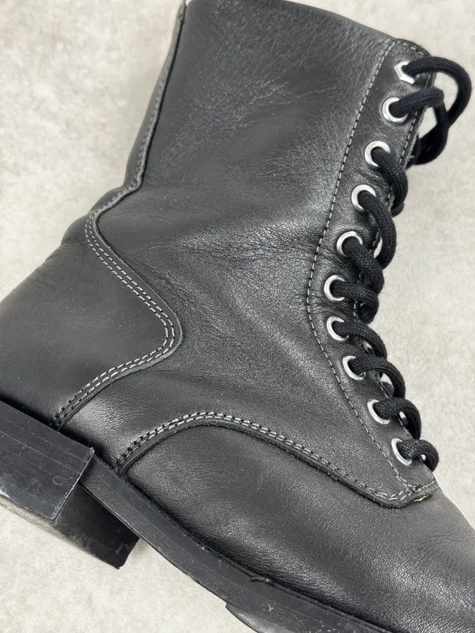Diesel Diesel Black Minimalist Biker Leather Boots Size US 7 / EU 40 - 5 Thumbnail