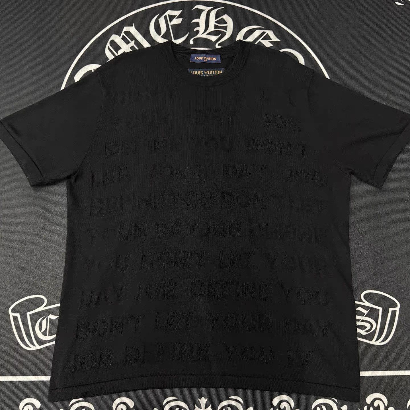 Louis Vuitton Black Textured Short-Sleeve Shirt Size US XXL / EU 58 / 5 - 1 Thumbnail