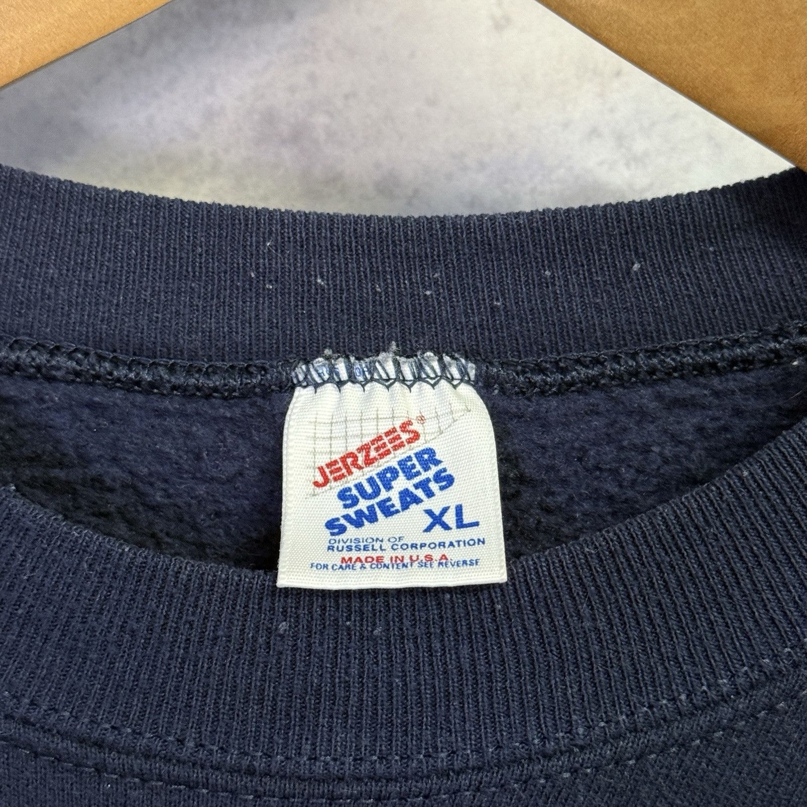 Vintage Vintage 90s Fire Department Sweatshirt Mens XL Blue Crew Nec Size US XL / EU 56 / 4 - 4 Thumbnail