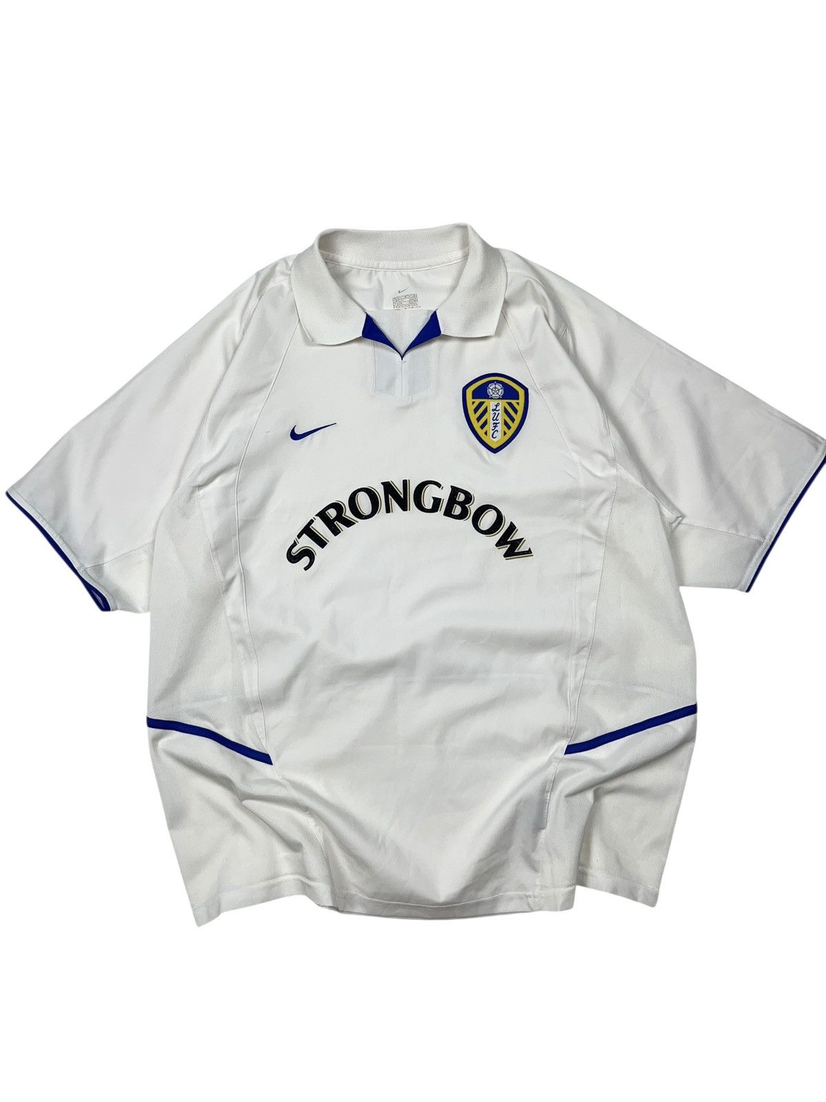 Nike Vintage 2002/2003 Nike Leeds United Soccer Jersey Shirt LUFC Size US XL / EU 56 / 4 - 2 Thumbnail