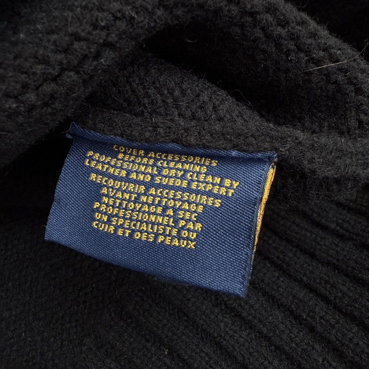 Polo Ralph Lauren Vintage Polo Ralph Lauren Collar Knit Sweater Leather Elbows Size US L / EU 52-54 / 3 - 4 Thumbnail