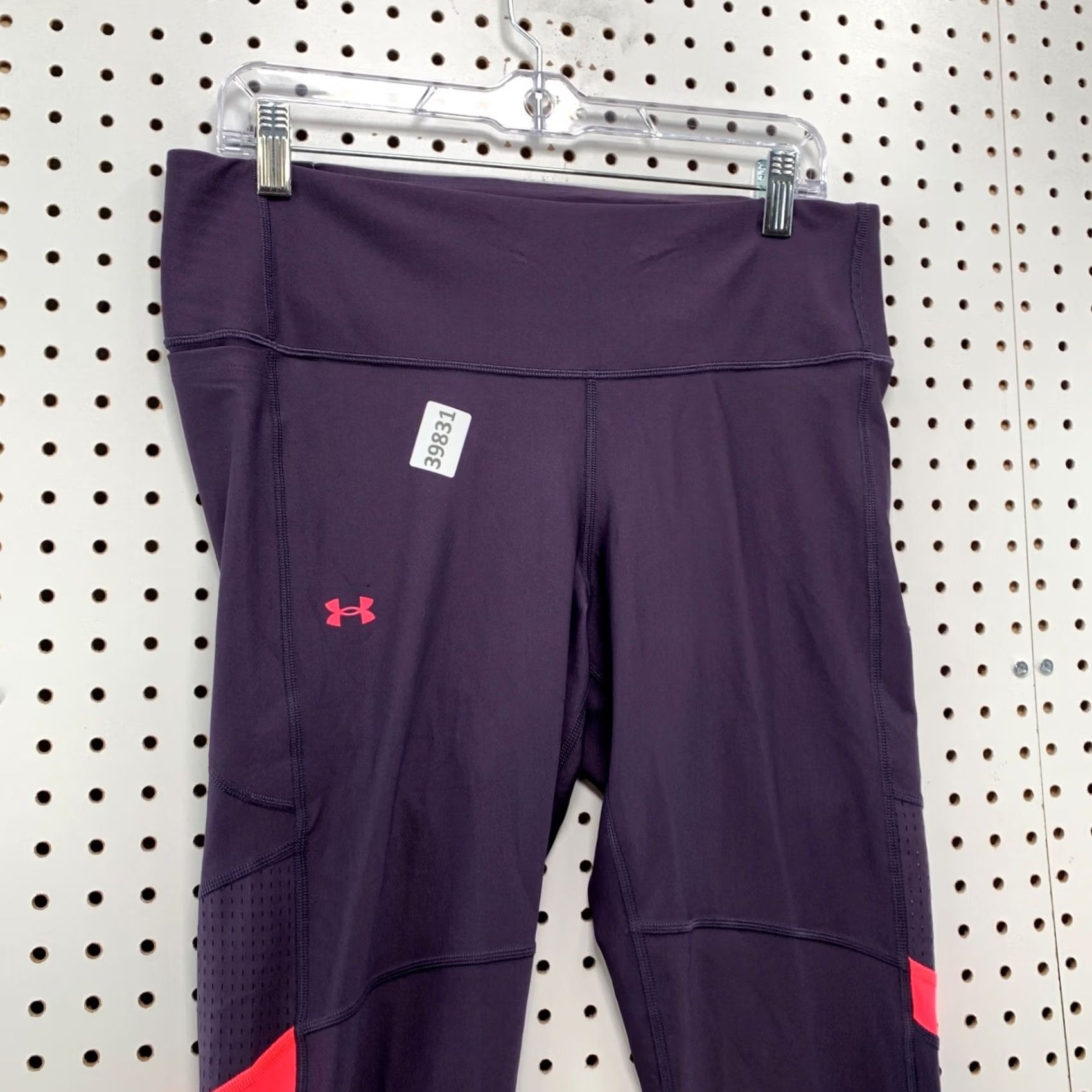 Under Armour Under Armour Compression Leggings Womens XL Purple High Rise 32x23 Workout Activewear Shaping, Leggings, Athleti c Size 40" / US 18 - 7 Thumbnail