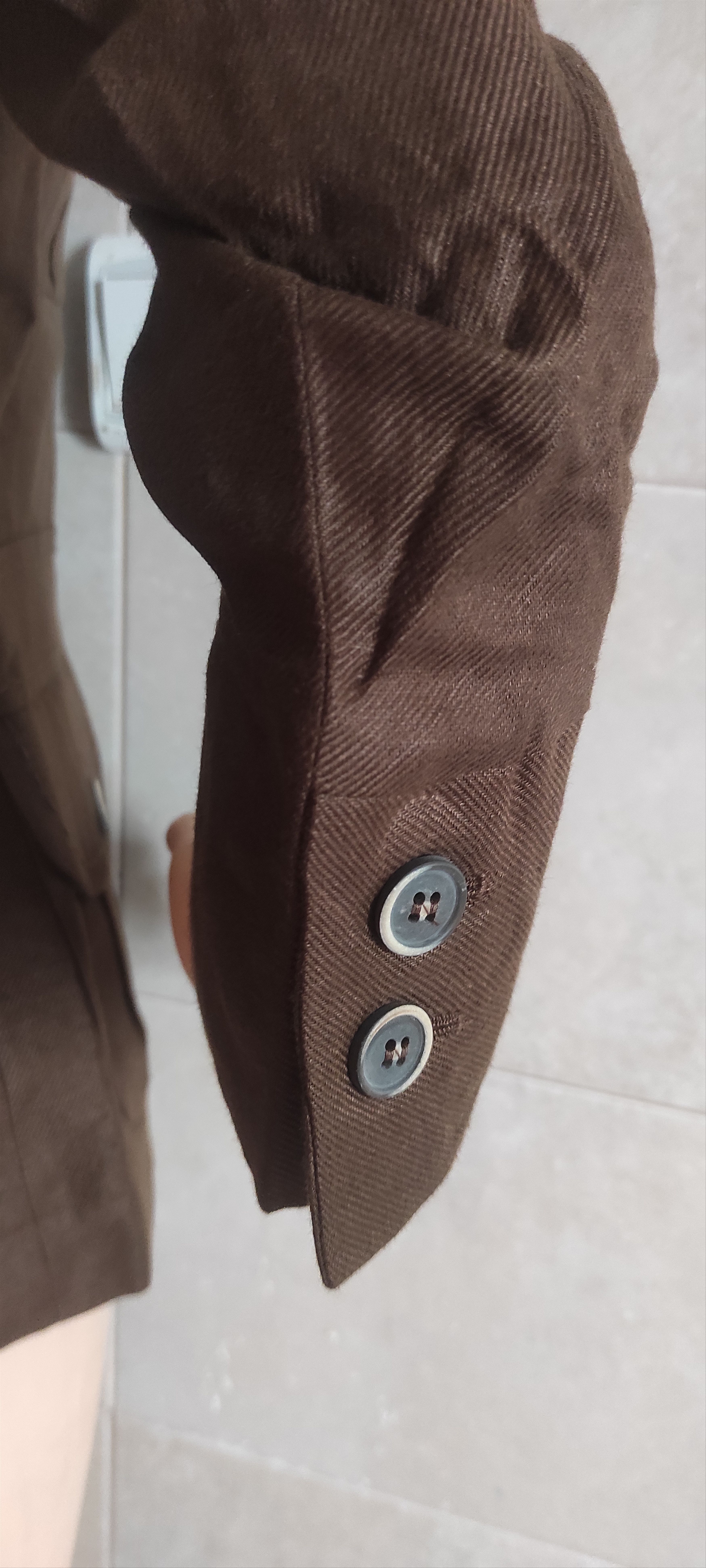 Massimo Dutti Massimo Dutti Brown Linen Classic Women Suit Made Spain Size M / US 6-8 / IT 42-44 - 17 Thumbnail
