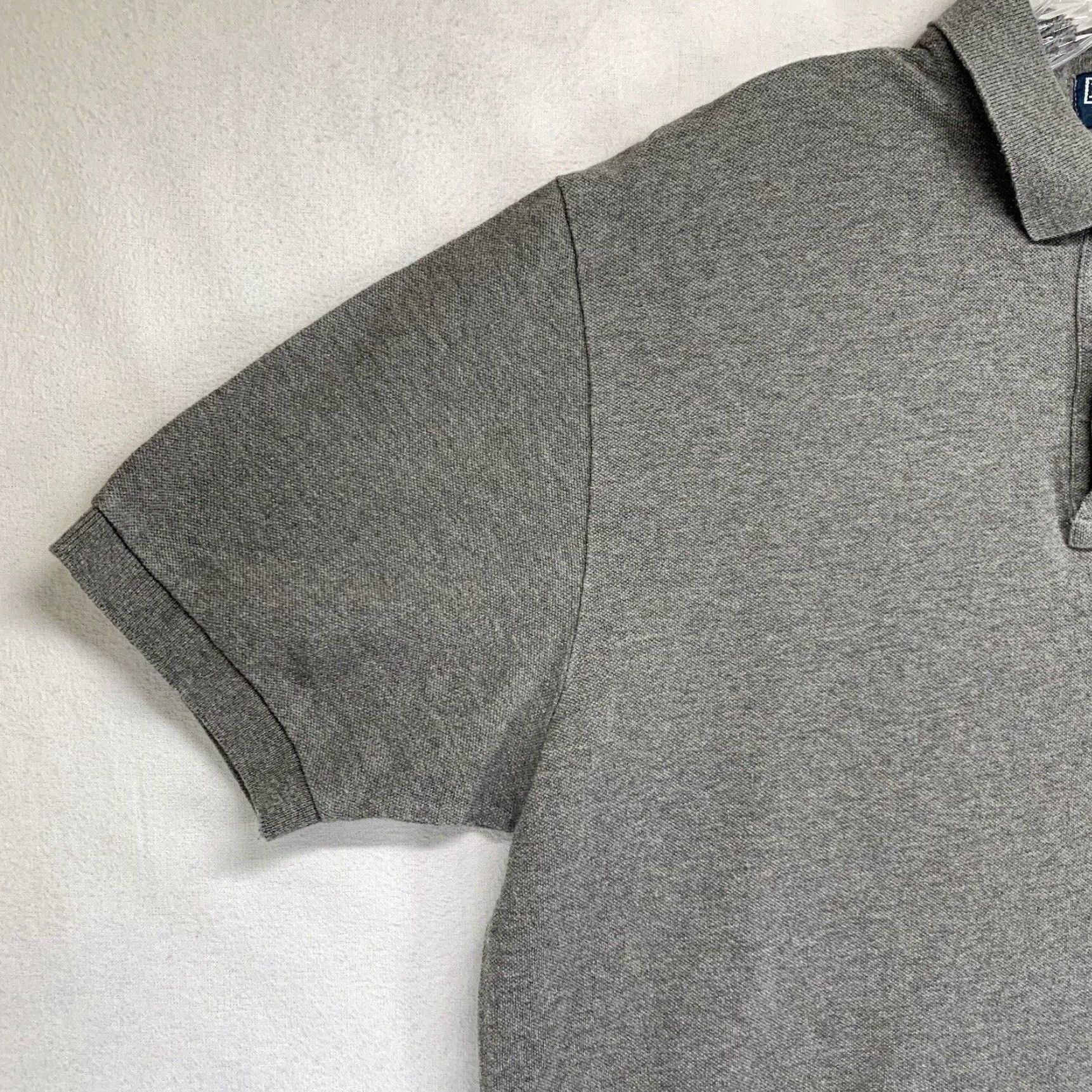 Polo Ralph Lauren Polo Ralph Lauren Button-Up Shirt Large 100% Cotton Short Sleeve Gray Solid Preppy Classic Mens Size US L / EU 52-54 / 3 - 7 Thumbnail