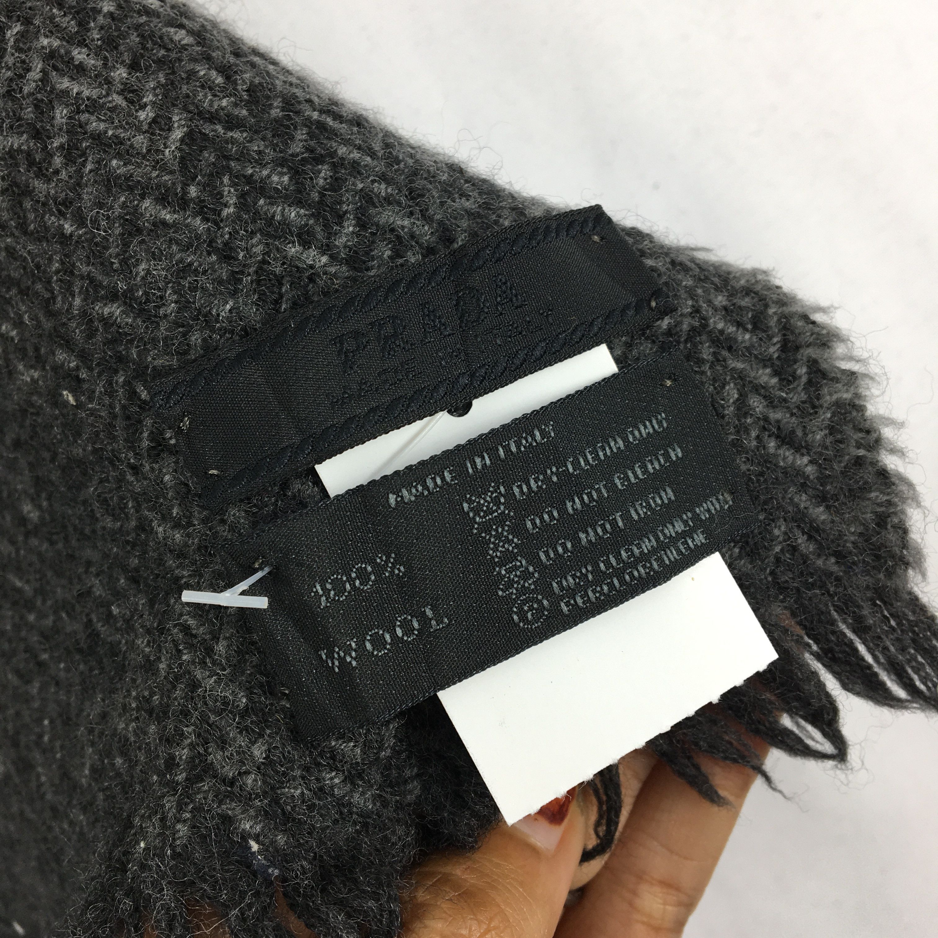 Prada × Vintage Vintage Y2K Prada Scarf Muffler Wool Cashmere Scarves Size ONE SIZE - 3 Thumbnail