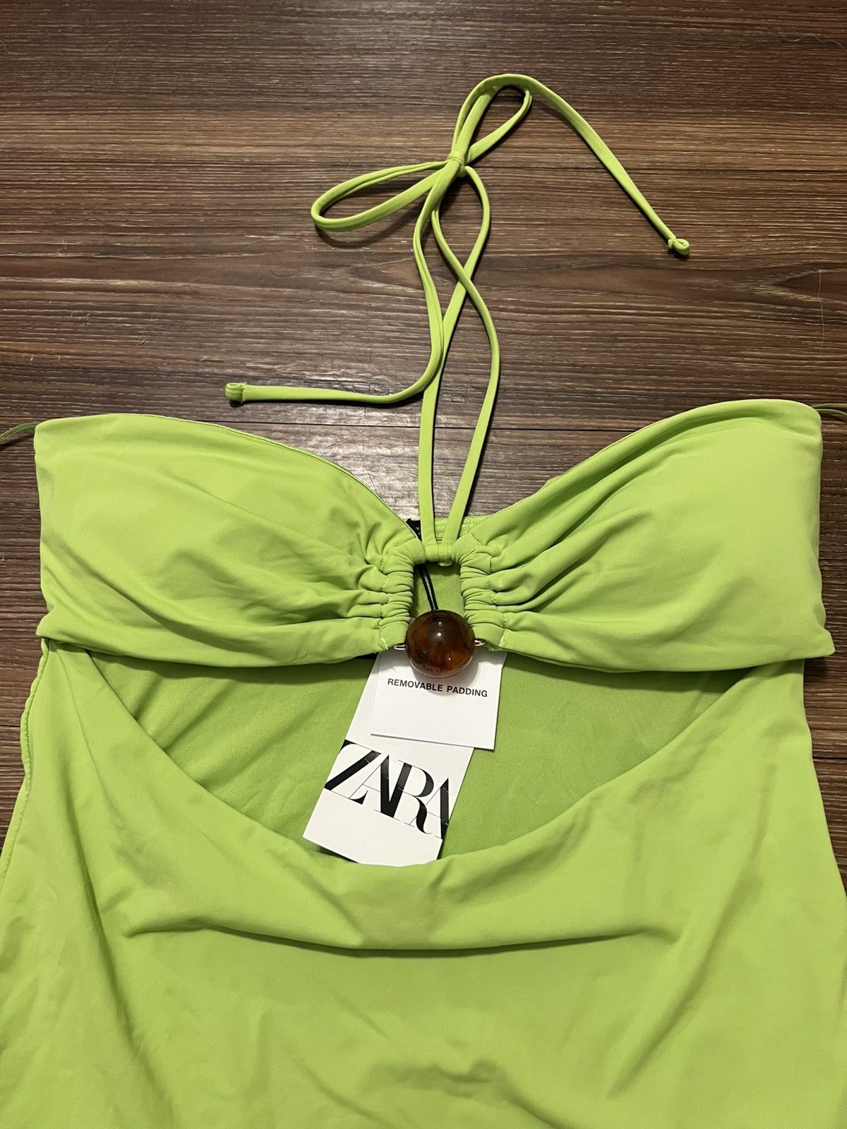 Zara Green Swimsuit XL Size ONE SIZE - 3 Thumbnail