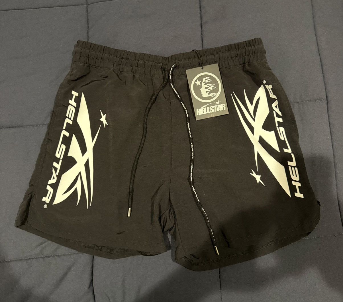 HELLSTAR Size LARGE BRAND NEW Hellstar Sports Black Shorts Size US 30 / EU 46 - 1 Thumbnail