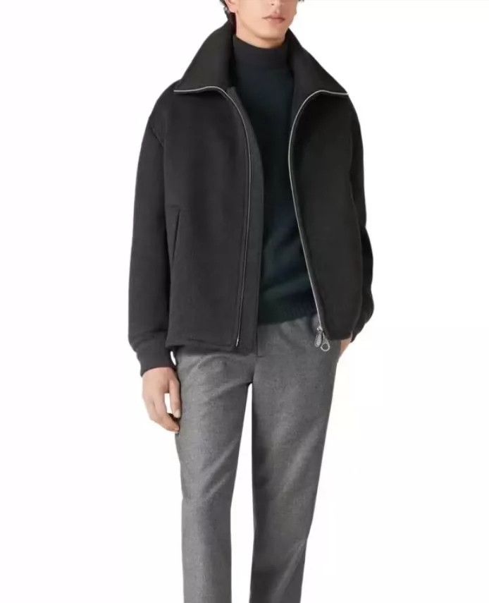Loro Piana LORO PIANA Turned collar solid double head zipper jacket c Size US L / EU 52-54 / 3 - 2 Thumbnail