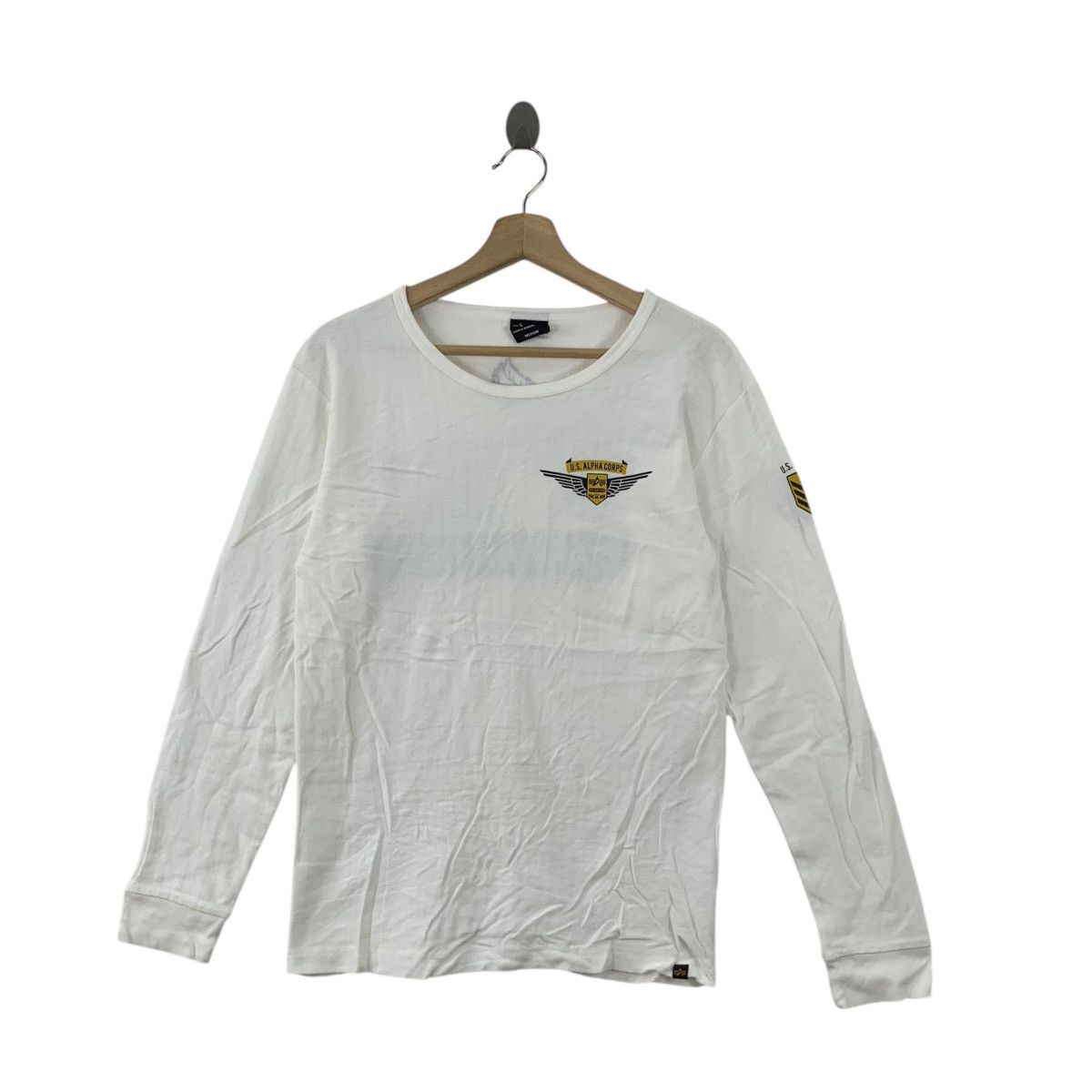 Vintage ALPHA INDUSTRIES US Alpha Corps Military Tee Shirt