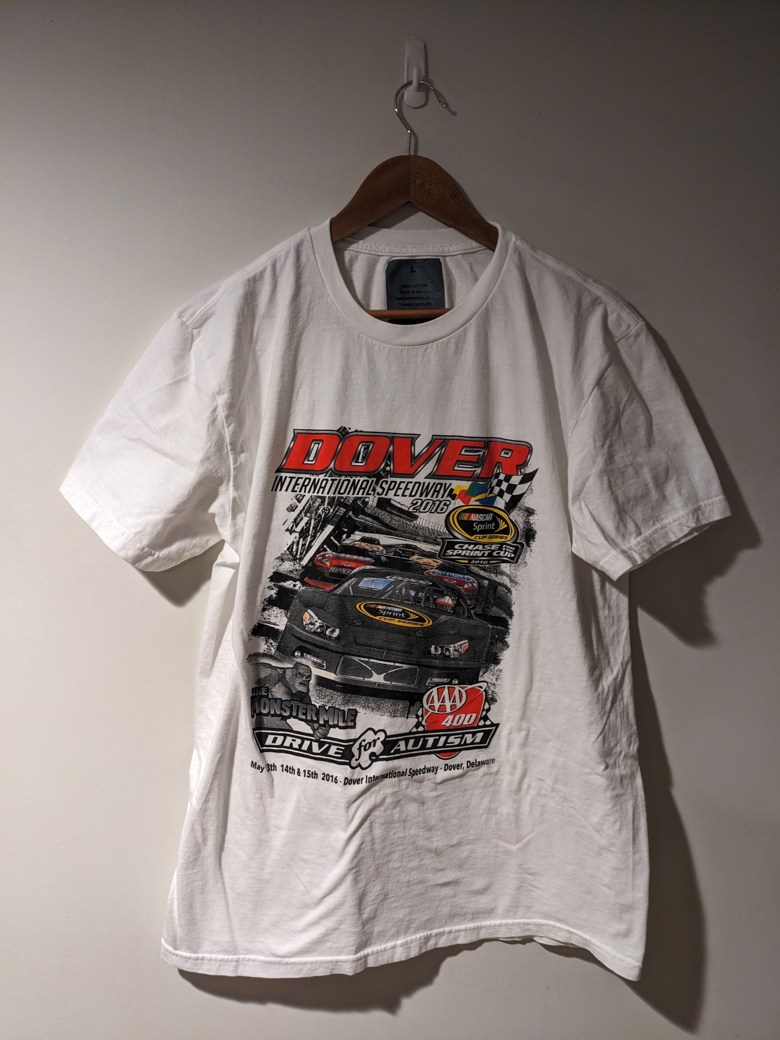 Chase Authentics × NASCAR × Vintage Vintage 2016 Nascar Dover Speedway Racing Large T-Shirt Size US L / EU 52-54 / 3 - 1 Thumbnail