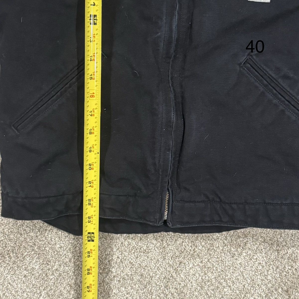 Carhartt Vintage Faded Blanket-Lined Black Carhartt Detroit Jacket Size US S / EU 44-46 / 1 - 6 Thumbnail