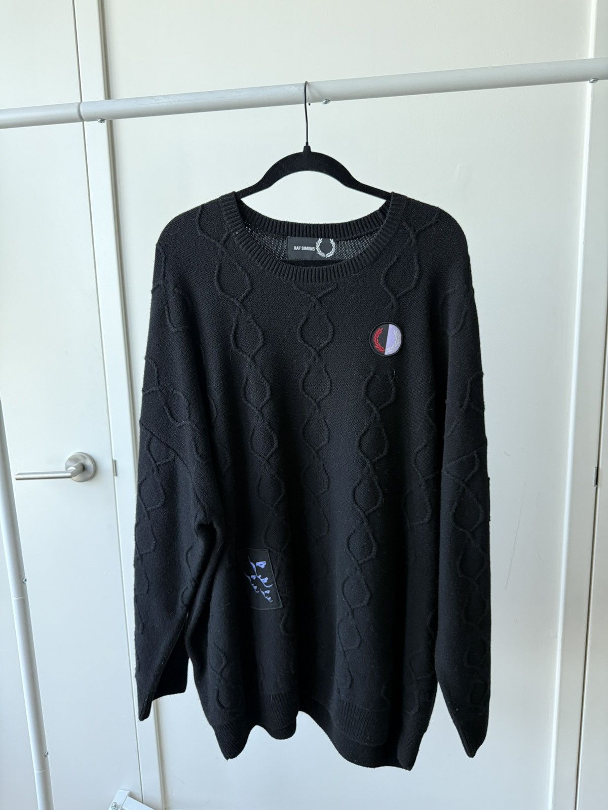 Fred Perry × Raf Simons Raf Simons x Fred Perry patchwork sweater Size US M / EU 48-50 / 2 - 1 Thumbnail