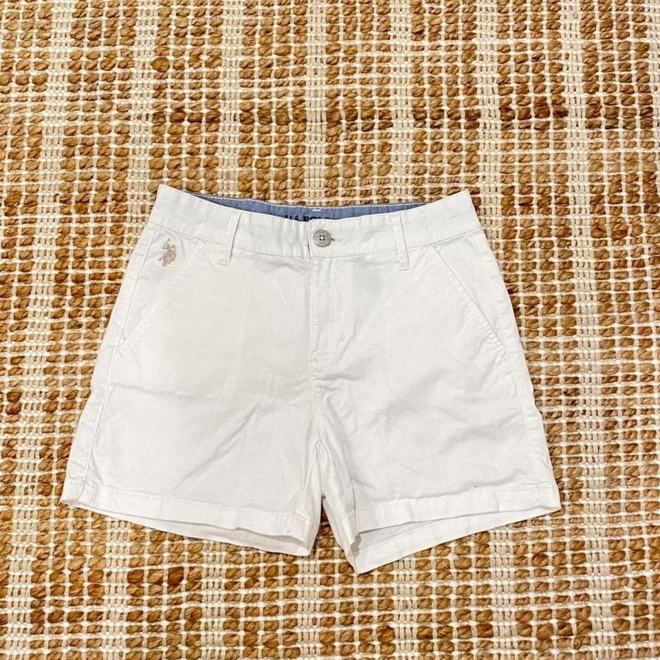 U.S. Polo Assn. Brand New U.S. Polo Assn. White Women's Shorts Size 26" / US 2 / IT 38 - 1 Thumbnail
