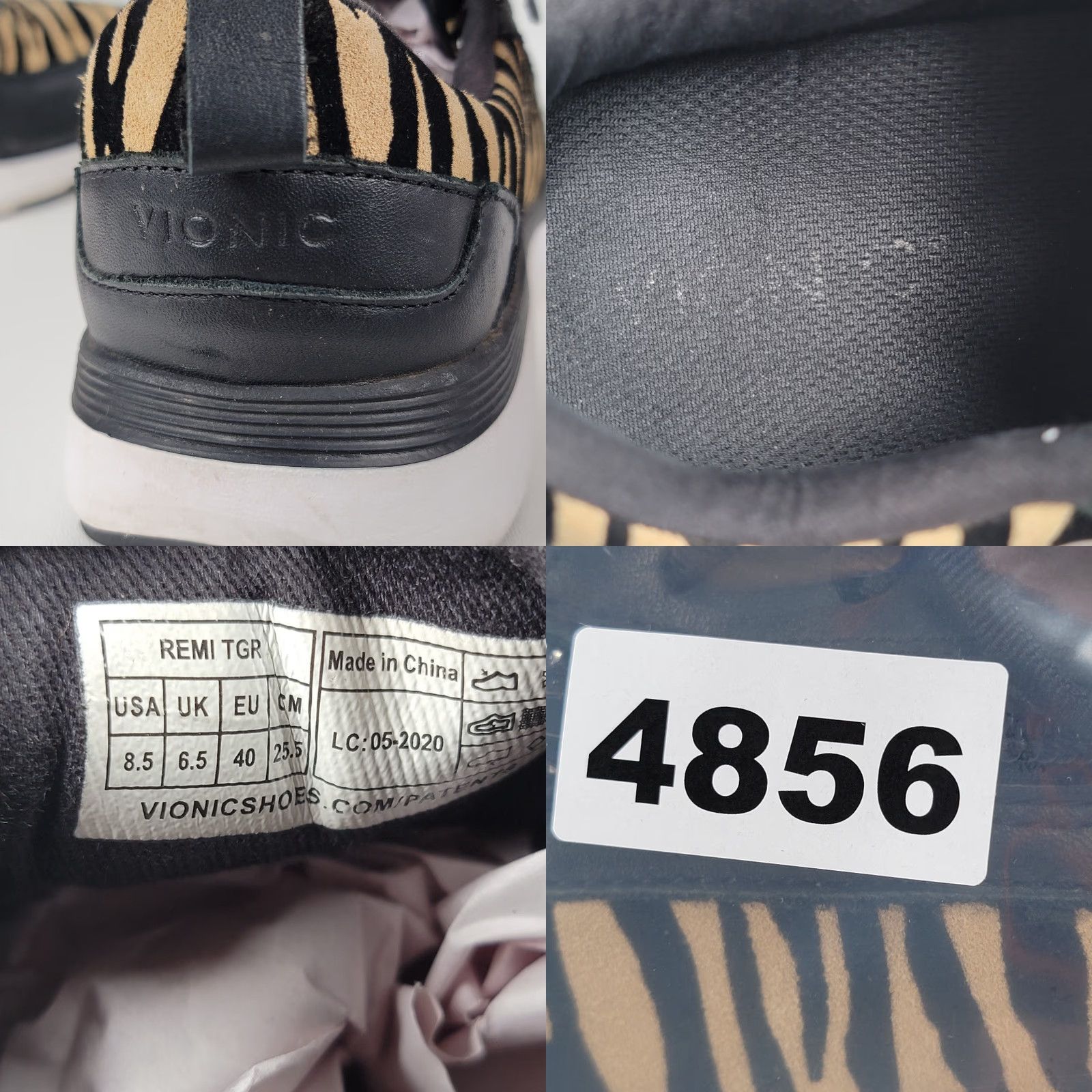Vionic Vionic Sneaker Women 8.5 US Multicolor Tiger Lace Up Delmar Remi Shoes Size US 8 / IT 38 - 9 Thumbnail