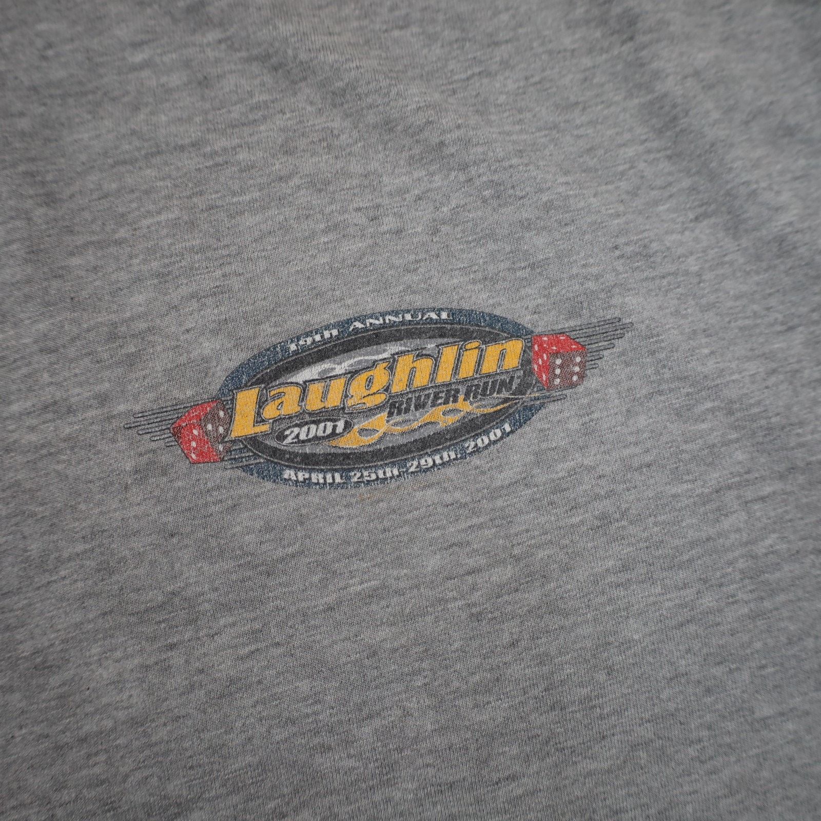 Harley Davidson × Vintage Vintage Y2k Harley Davidson Laughlin Rive Run Graphic T Size US L / EU 52-54 / 3 - 5 Thumbnail