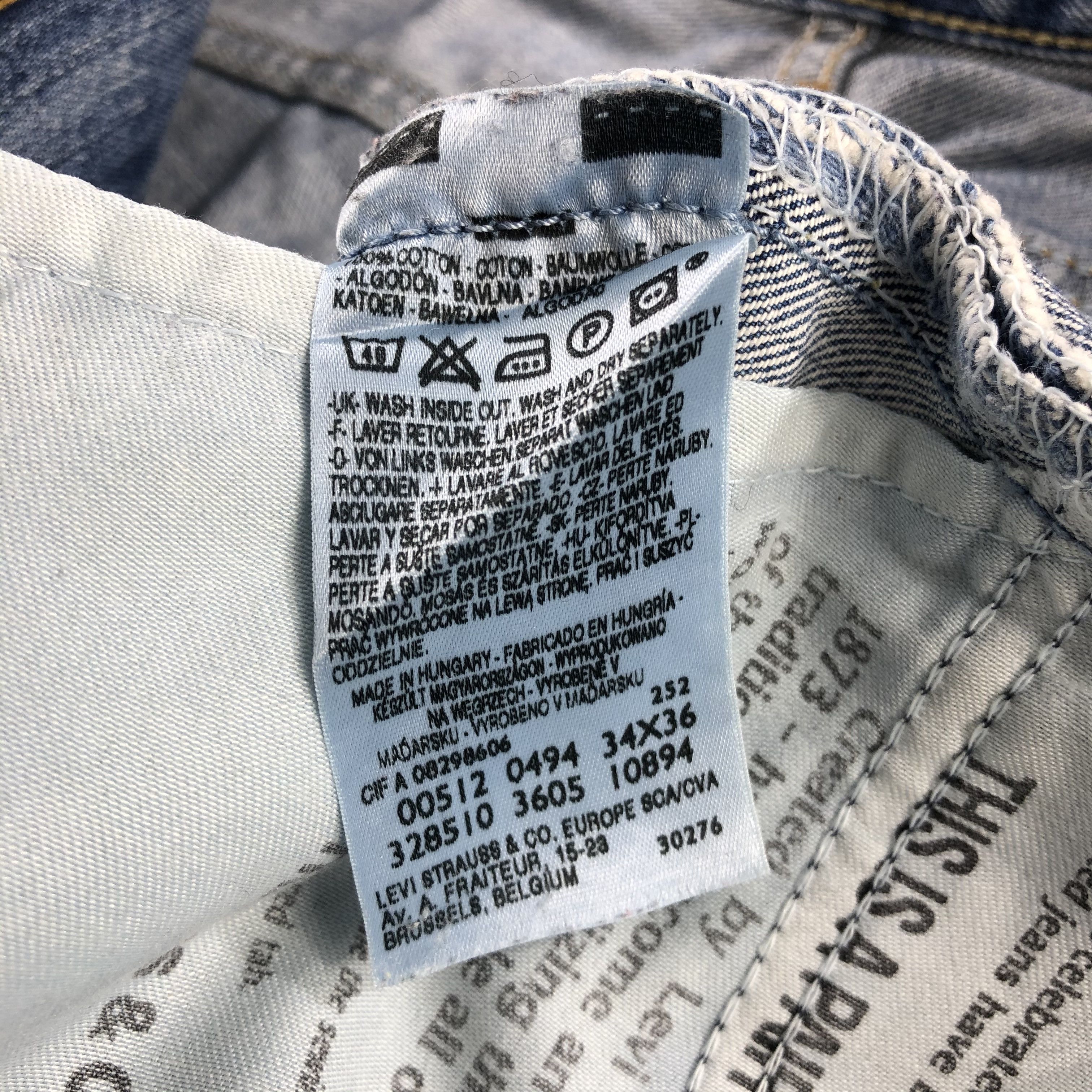 Levi's Vintage Light Wash Levis 512 Jeans-J2229 Size US 36 / EU 52 - 12 Thumbnail